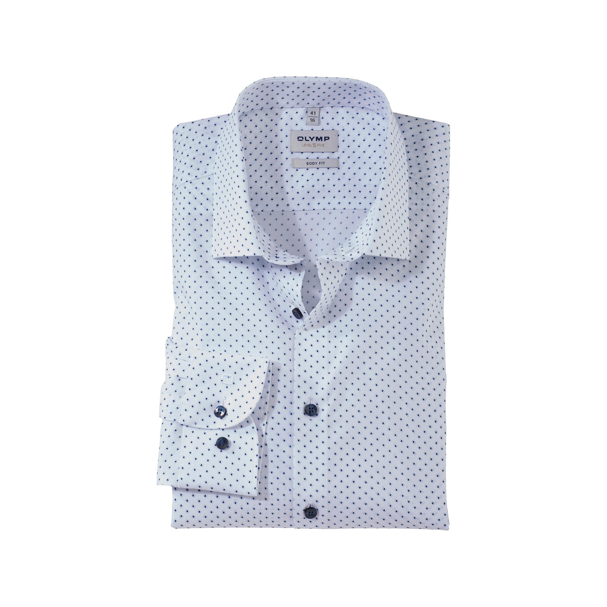 Image of Hemd, Body Fit, Langarm Herren Hellblau 44