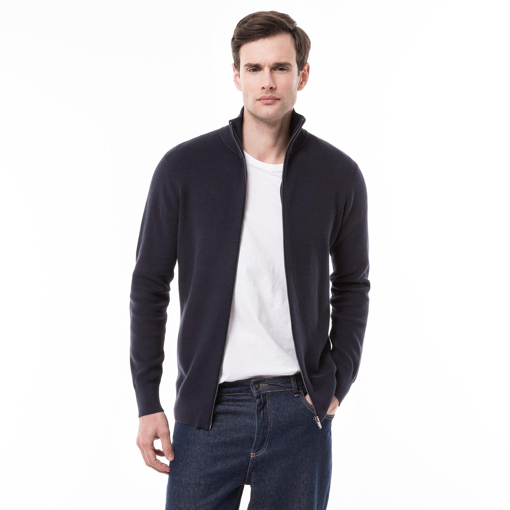 Image of Cardigan, Langarm Herren Marine L