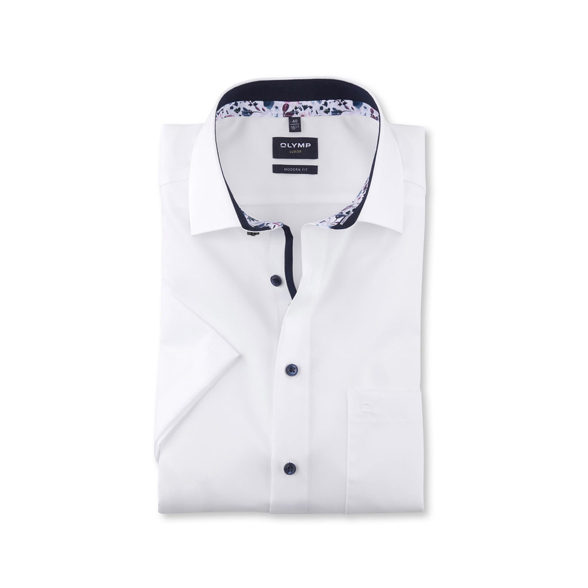 Image of Hemd, Modern Fit, Kurzarm Herren Weiss 38