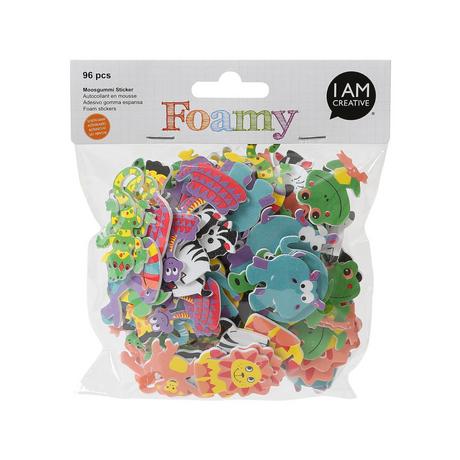 I am Creative Bastel-Set Foamy, Dschungeltiere, 96 S 