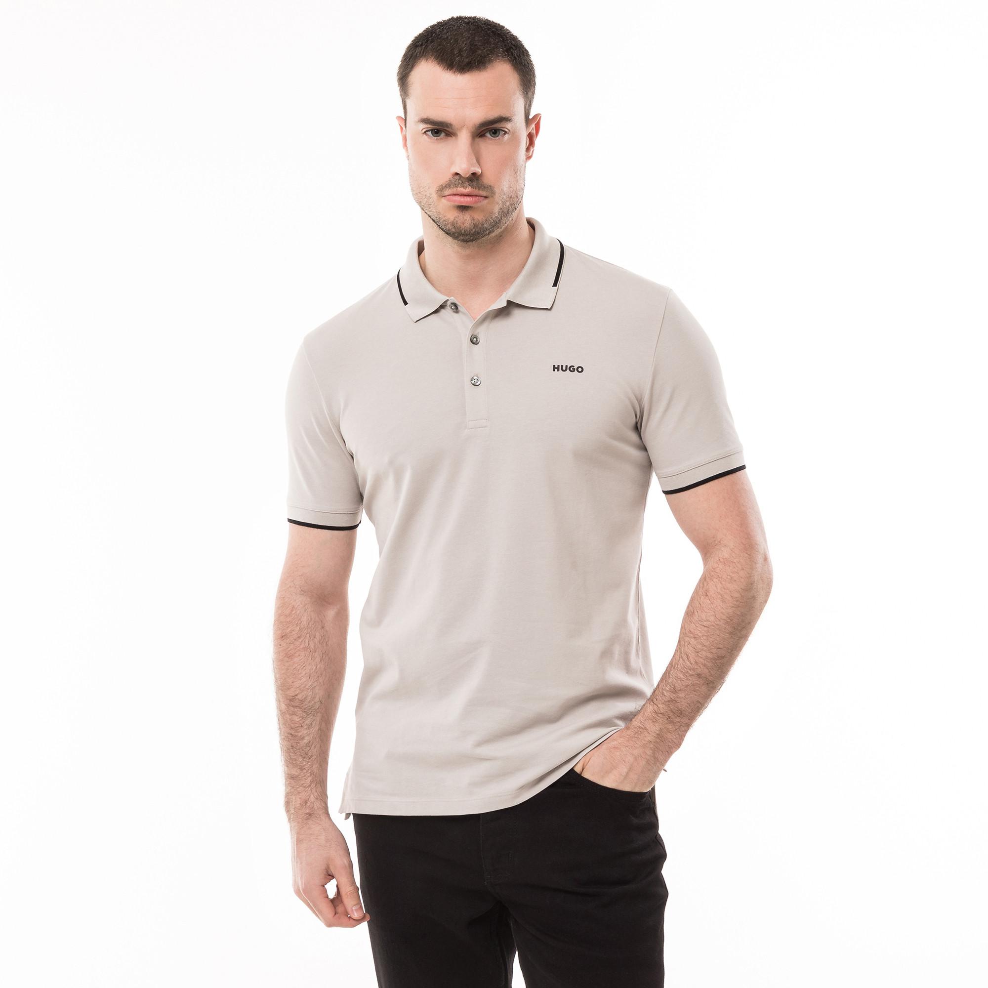 Image of Poloshirt, Kurzarm Herren Hellgrau L