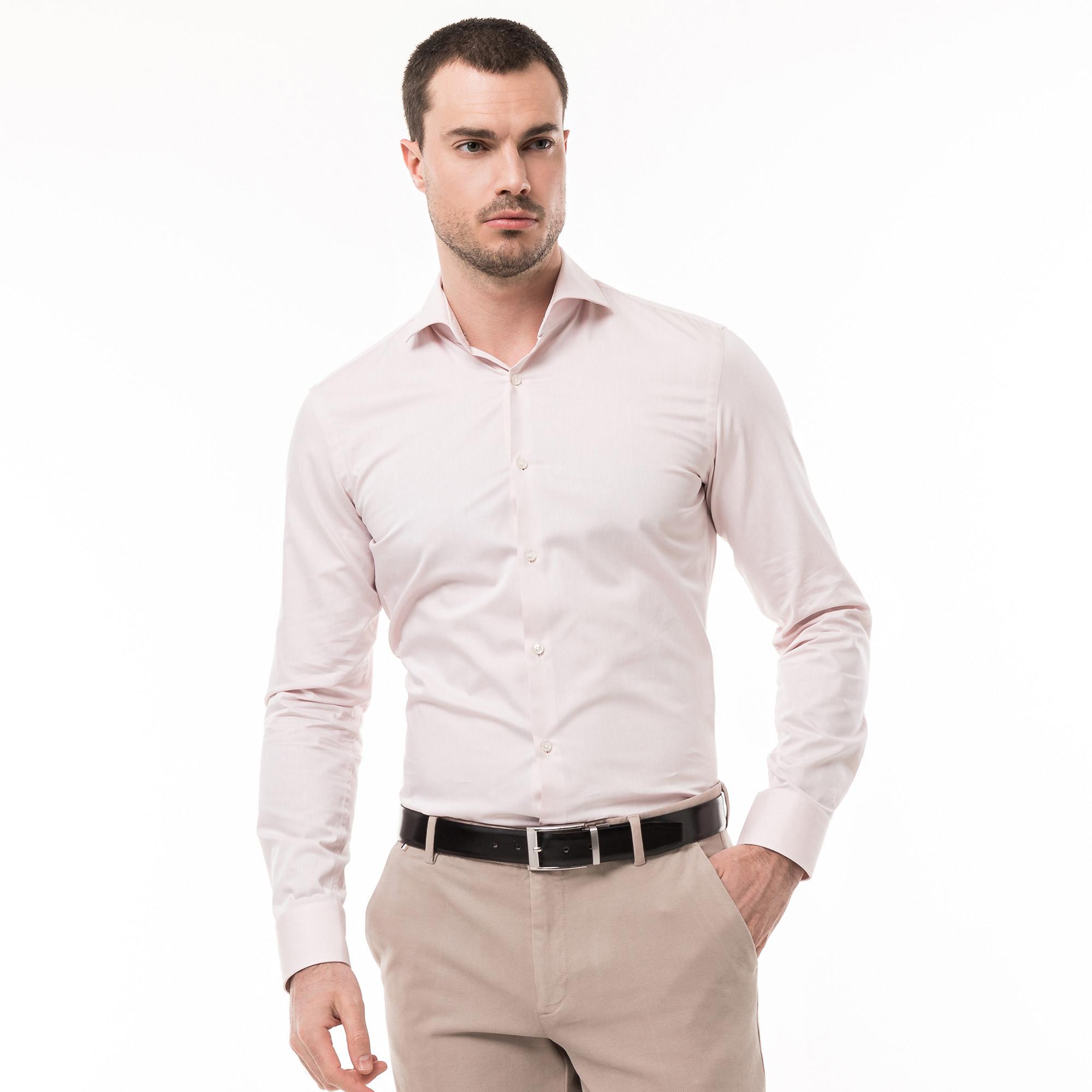 Image of Hemd, Langarm Herren Pink 39