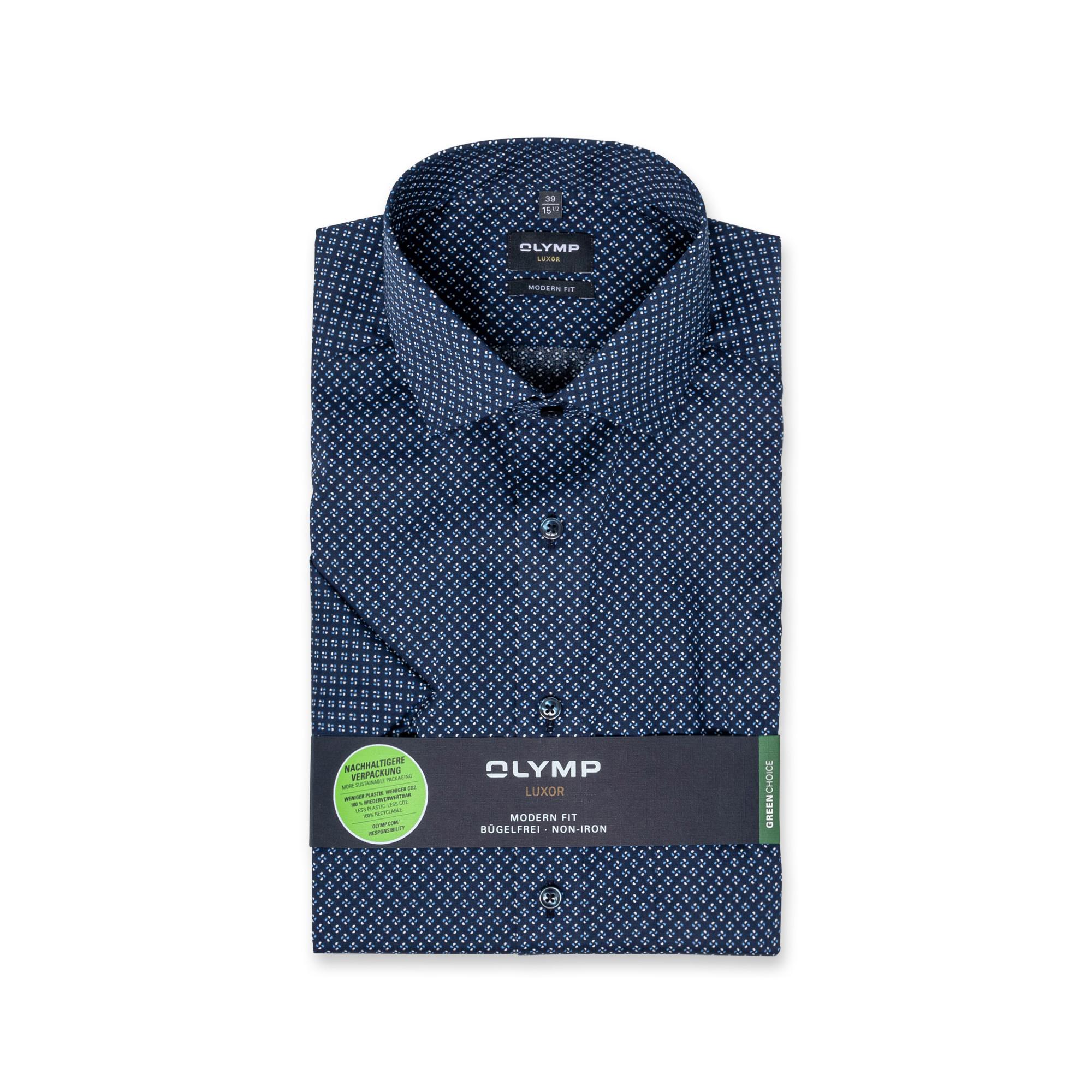 Image of Hemd, Modern Fit, Kurzarm Herren Blau 39