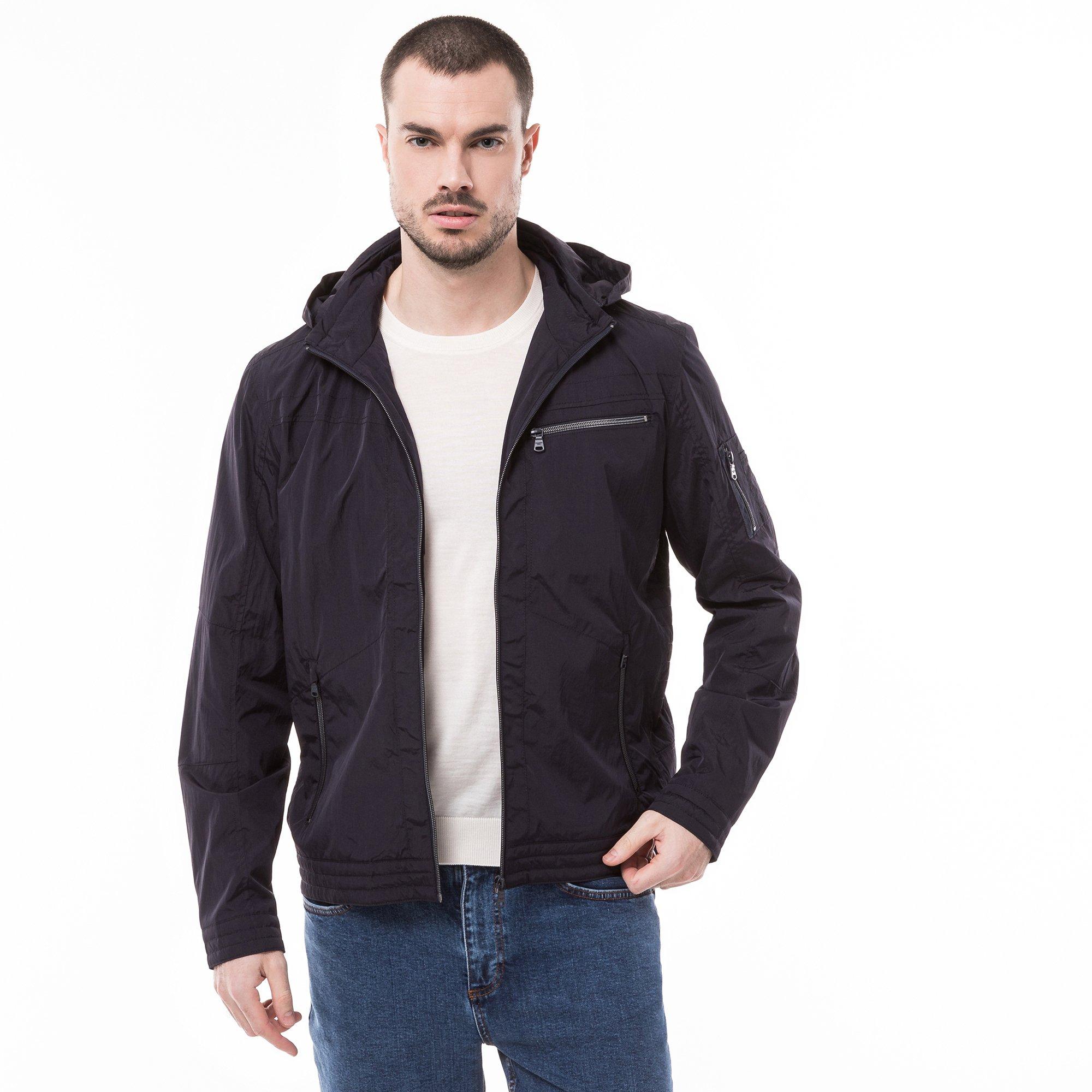 Image of Jacke Mit Abnehmbarer Kapuze Herren Marine M