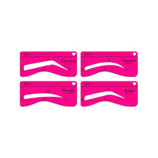 NYX-PROFESSIONAL-MAKEUP  Zero To Brow Stencil Thin Brow 