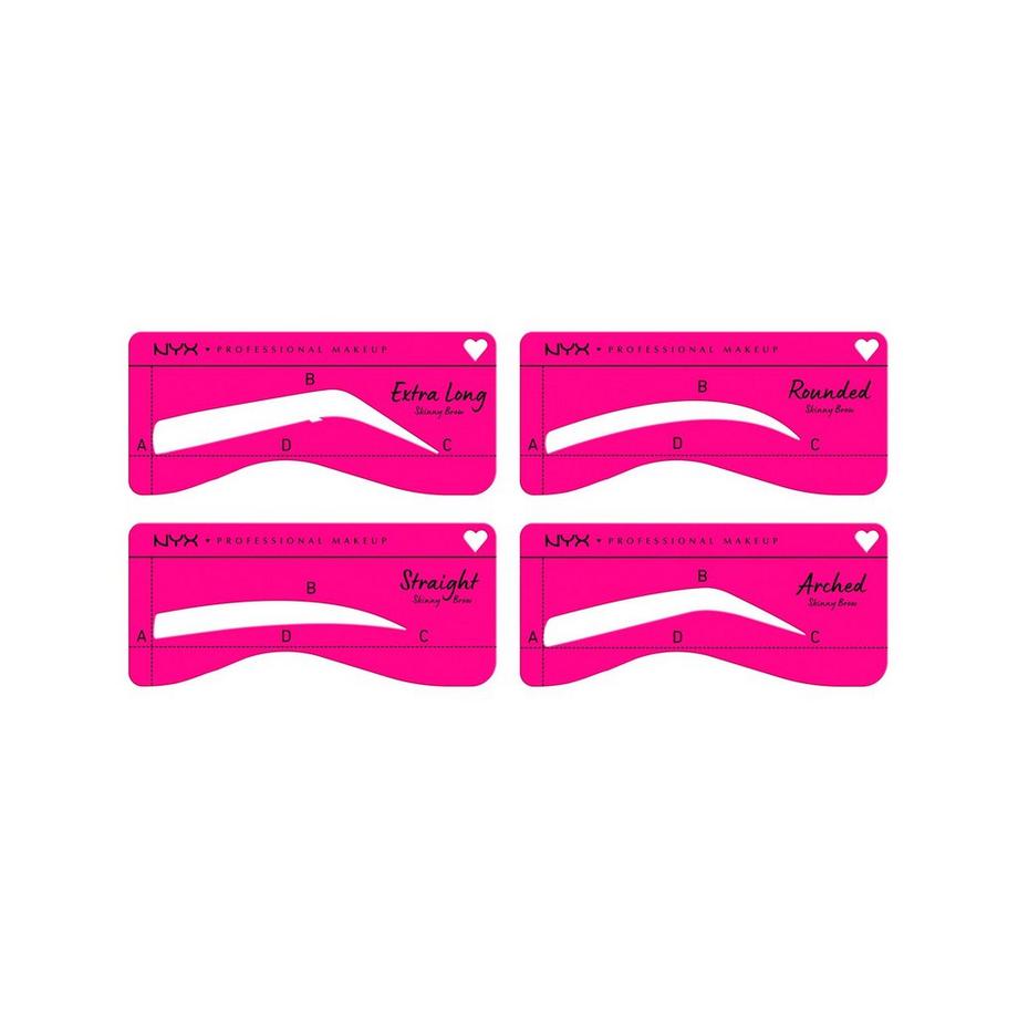 NYX-PROFESSIONAL-MAKEUP  Zero To Brow Stencil Thin Brow 