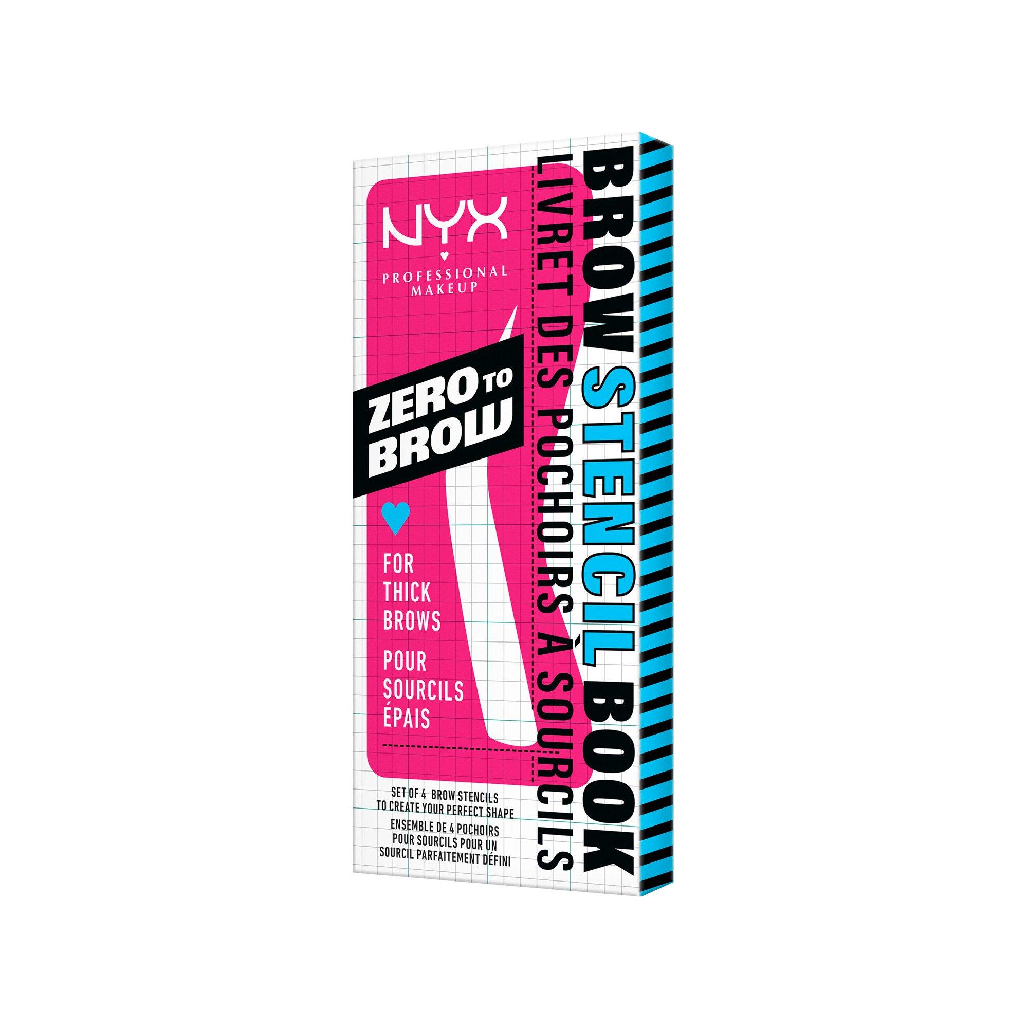 NYX-PROFESSIONAL-MAKEUP  Zero To Brow Stencil Thick Brow 