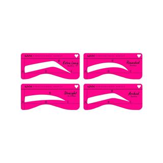 NYX-PROFESSIONAL-MAKEUP  Zero To Brow Stencil Thick Brow 
