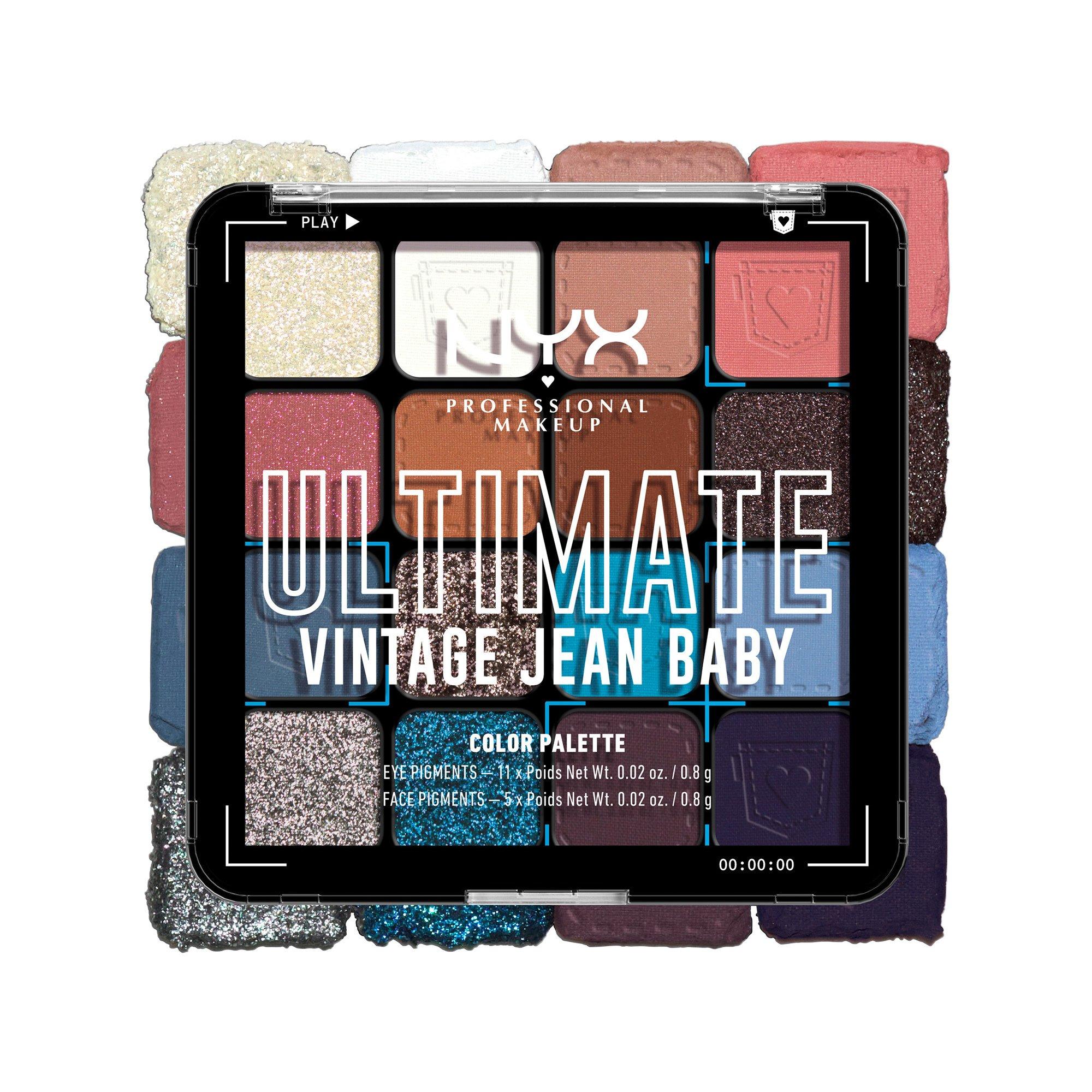 NYX-PROFESSIONAL-MAKEUP  Ultimate Shadow Palette Vintage Jean Baby 