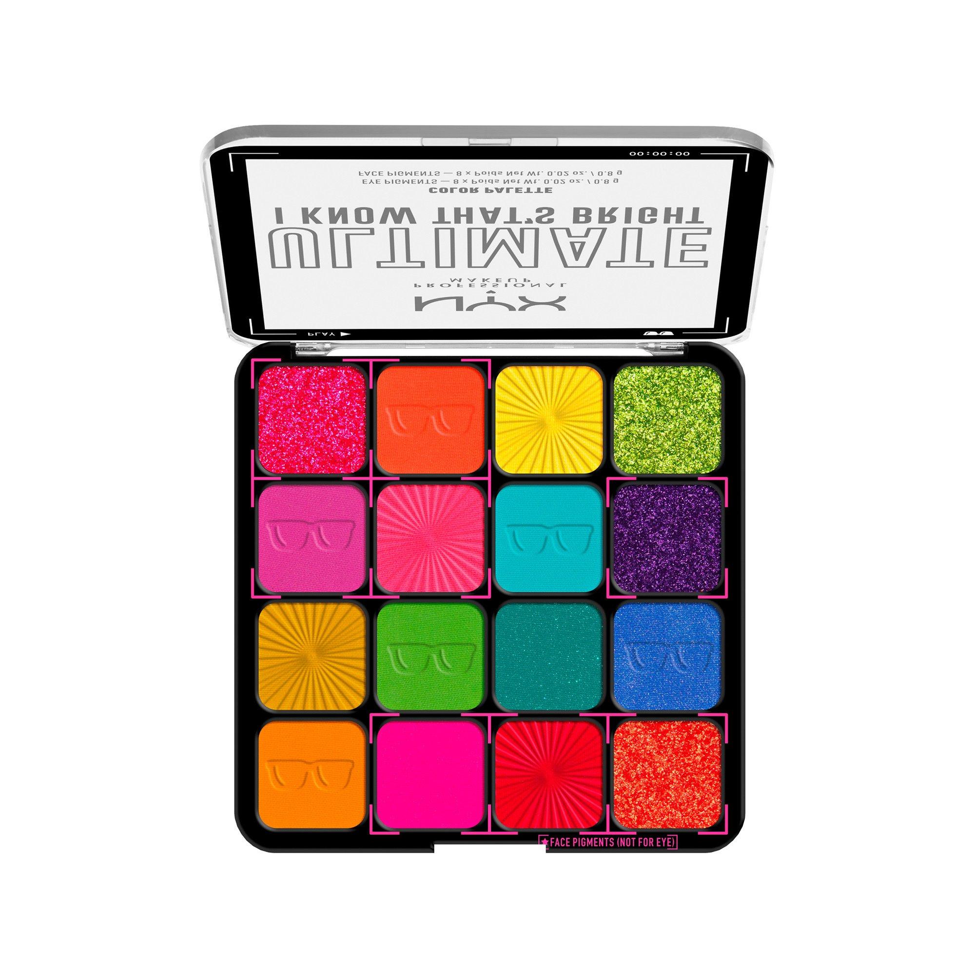 NYX-PROFESSIONAL-MAKEUP  Ultimate Shadow Palette I Know That's Bright 