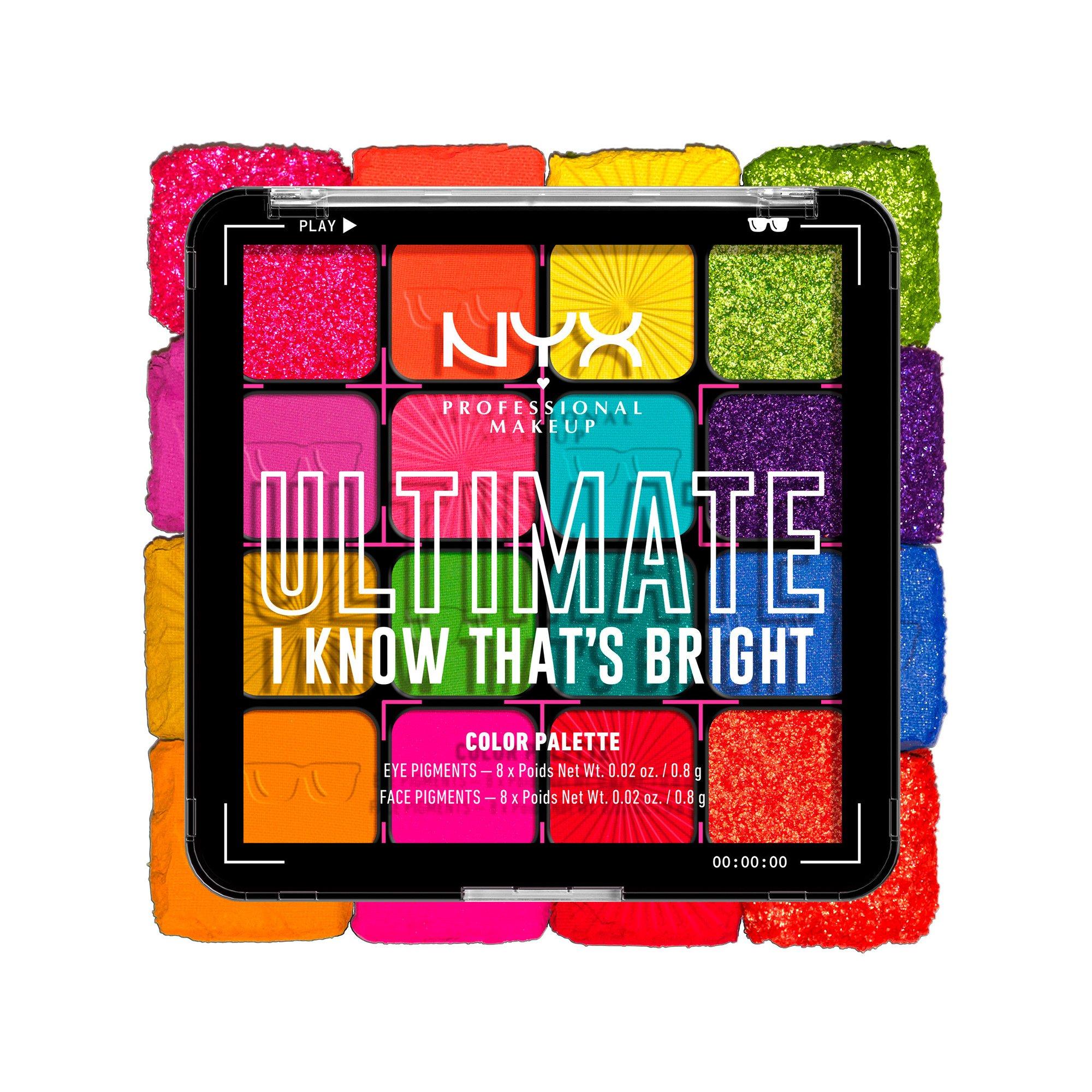 NYX-PROFESSIONAL-MAKEUP  Ultimate Shadow Palette I Know That's Bright 