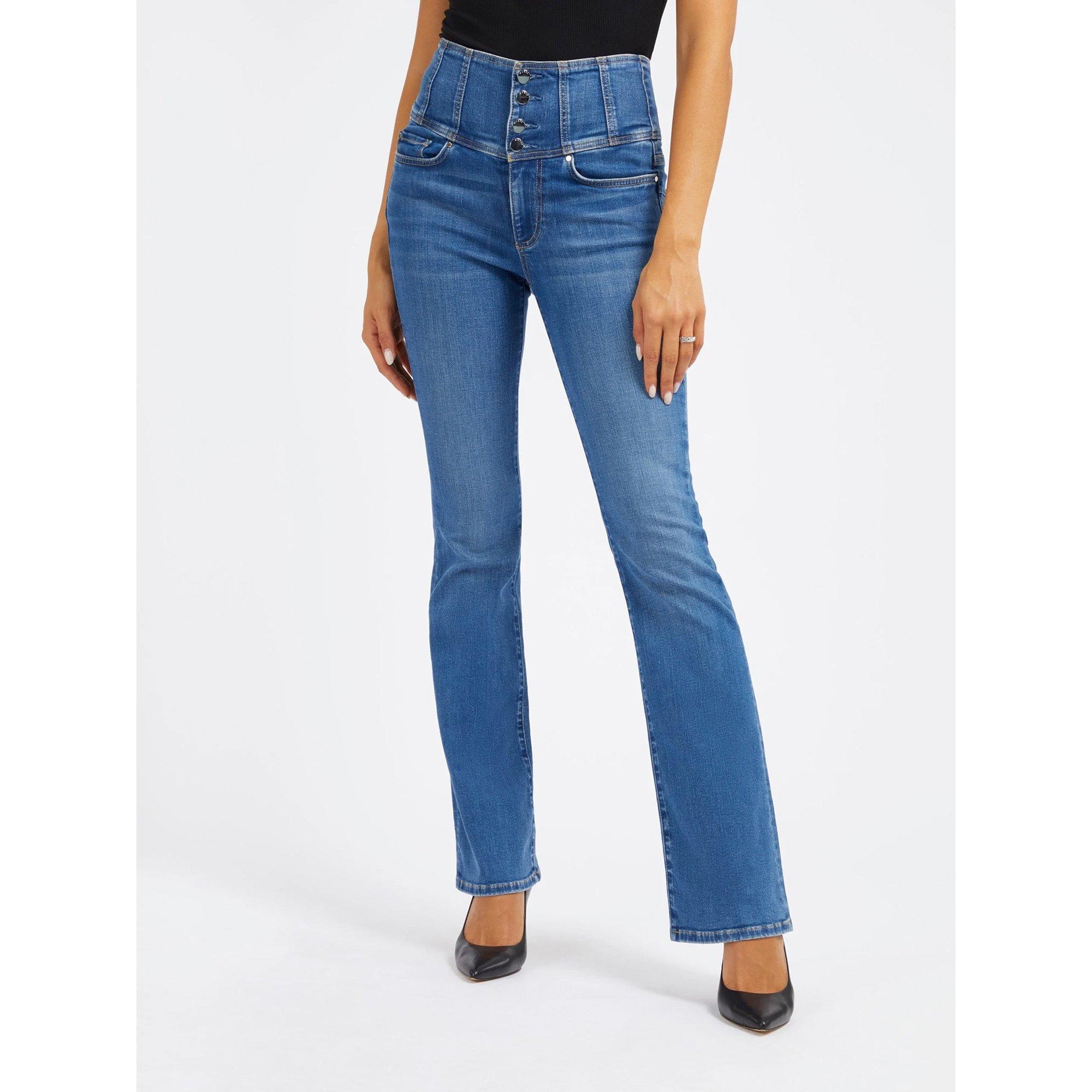 Image of Jeans, Flared Leg Fit Damen Blau Denim 29
