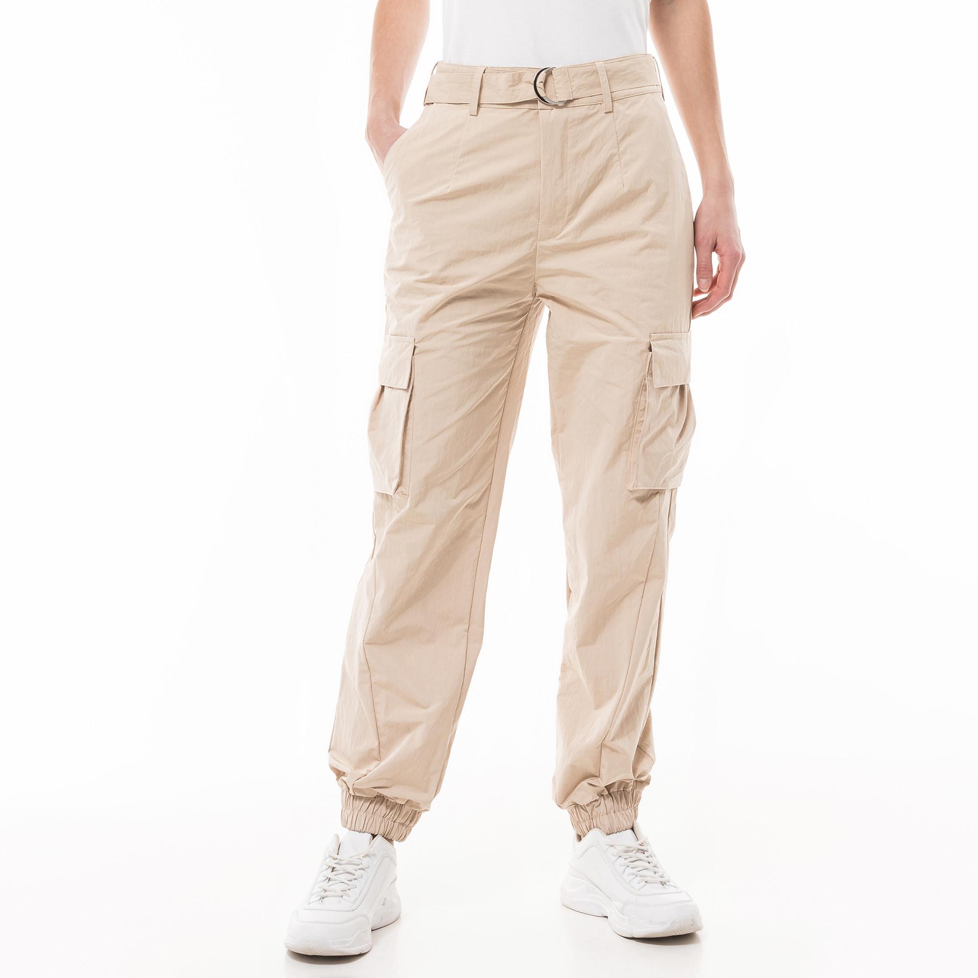 Image of Cargohose, Regular Fit Damen Taupe L