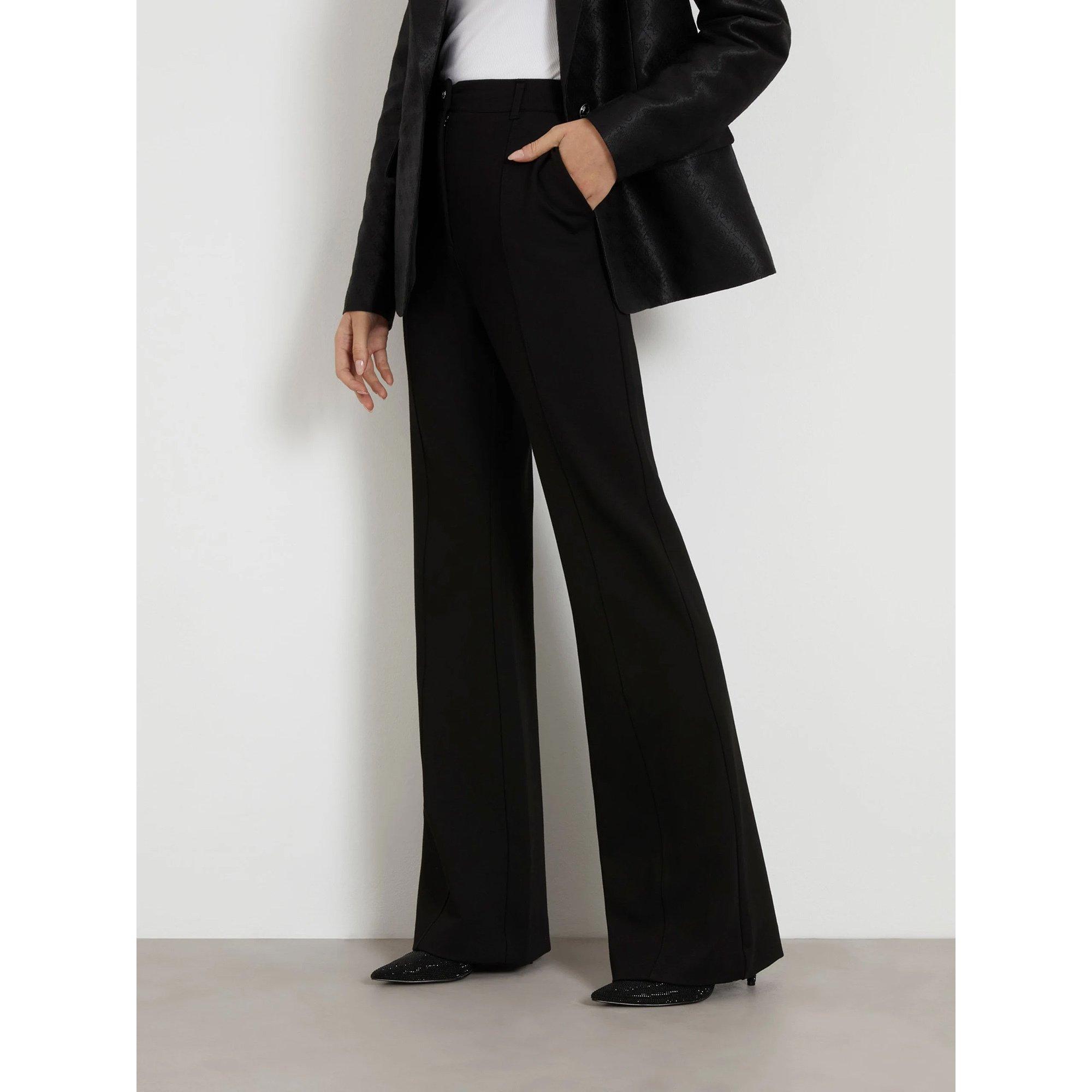 Image of Lange Hose, Flared Fit Damen Black M