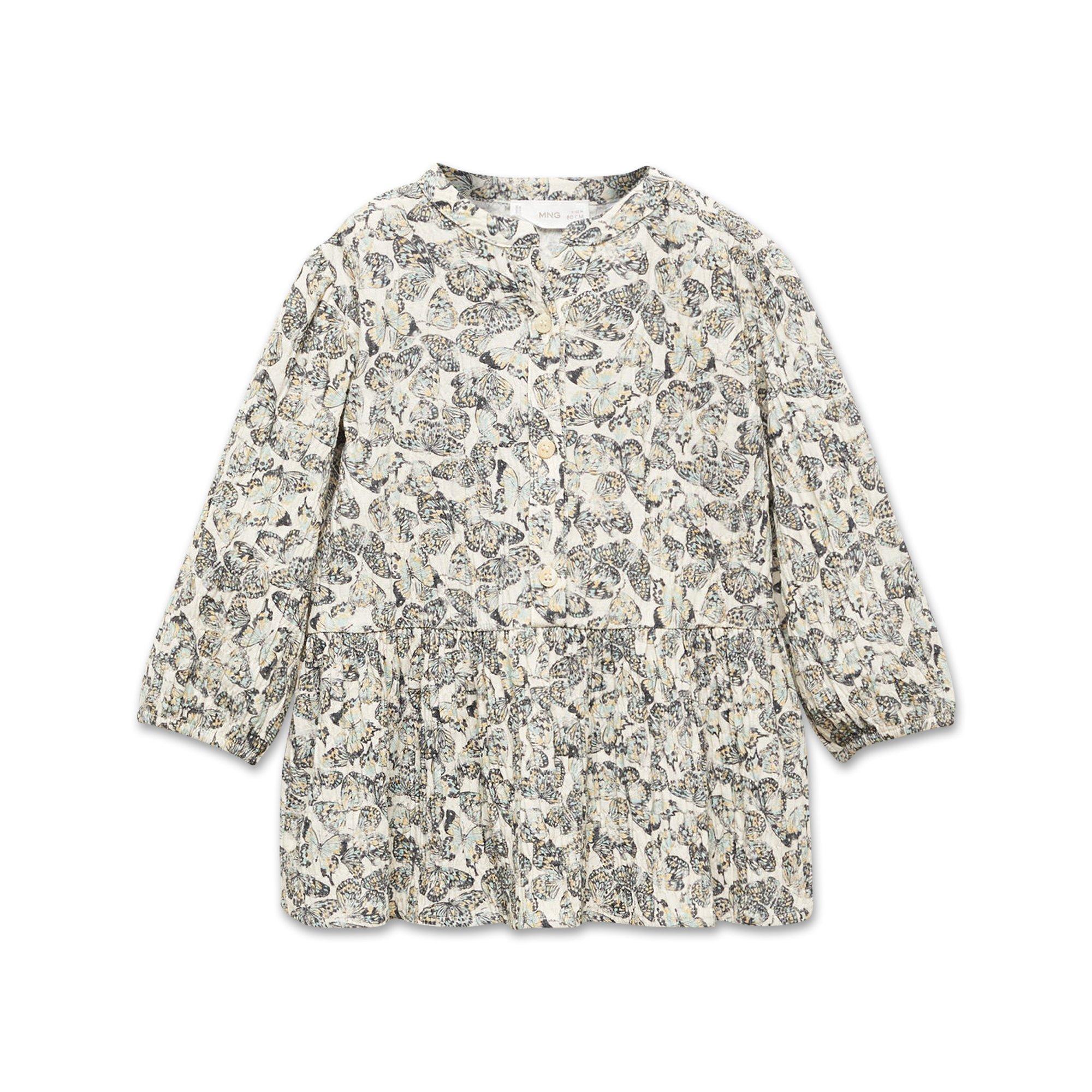 Image of Babykleid, Langarm Unisex Offwhite 12-18M