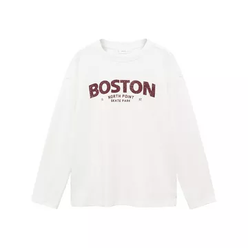 T-shirt girocollo, manica lunga