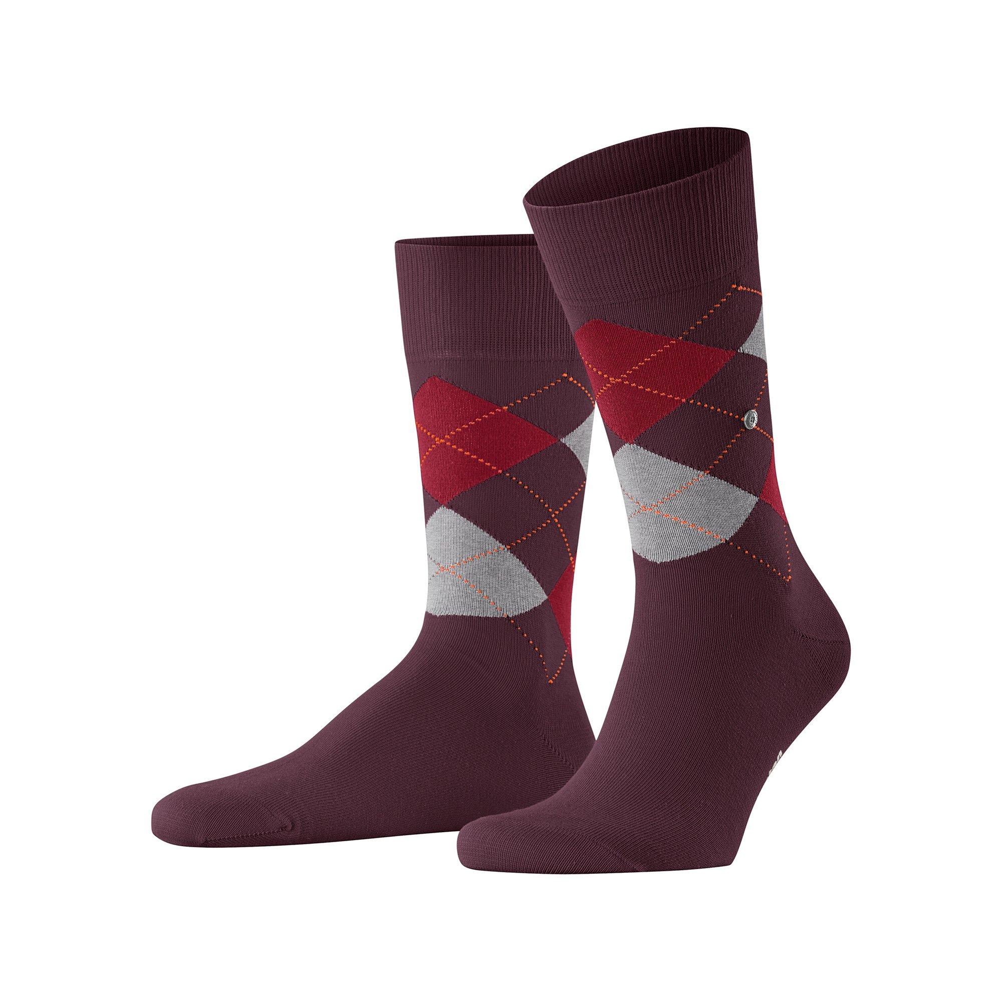 Image of Wadenlange Socken Herren Dunkelrot 40-46