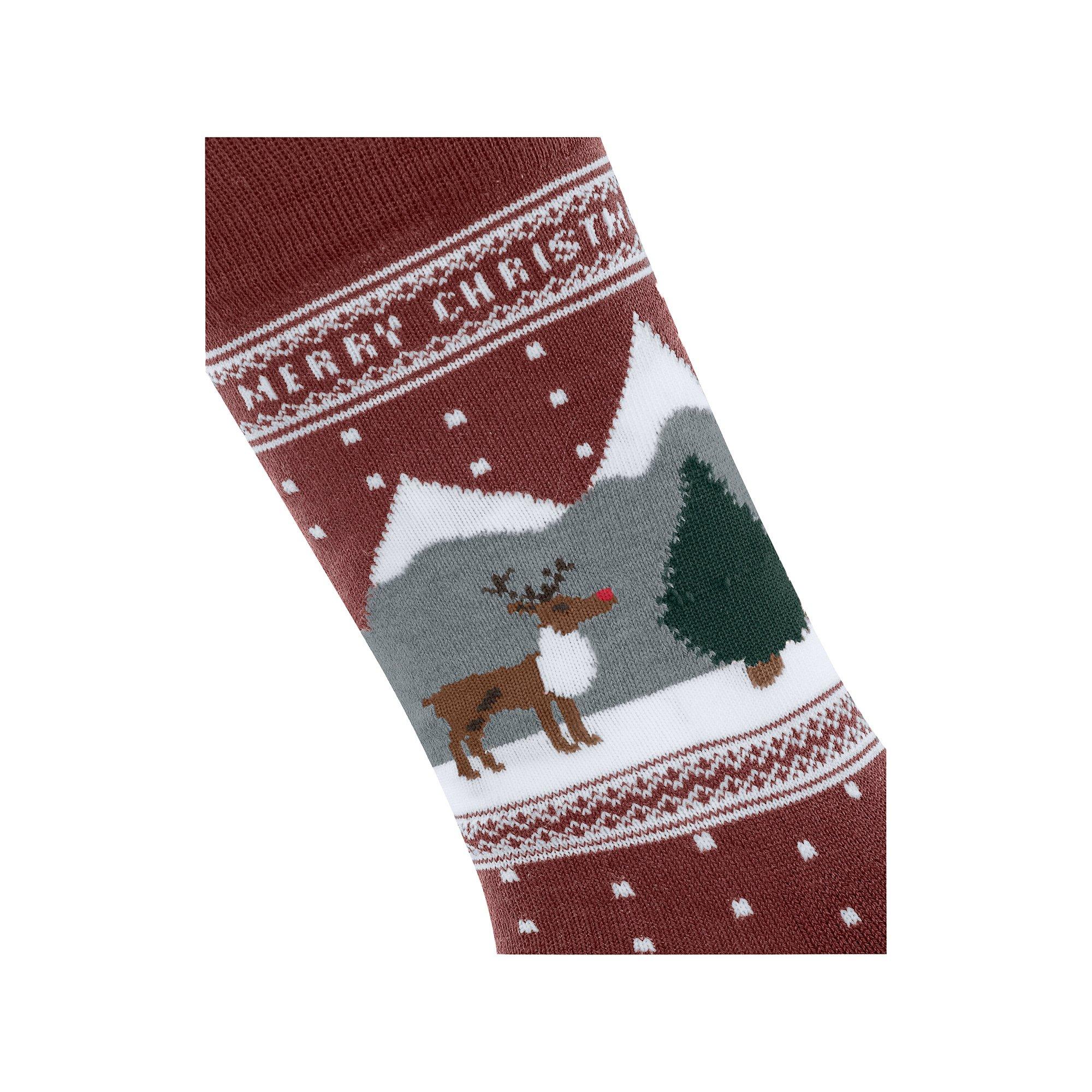 Burlington White X-Mas HP Socken 