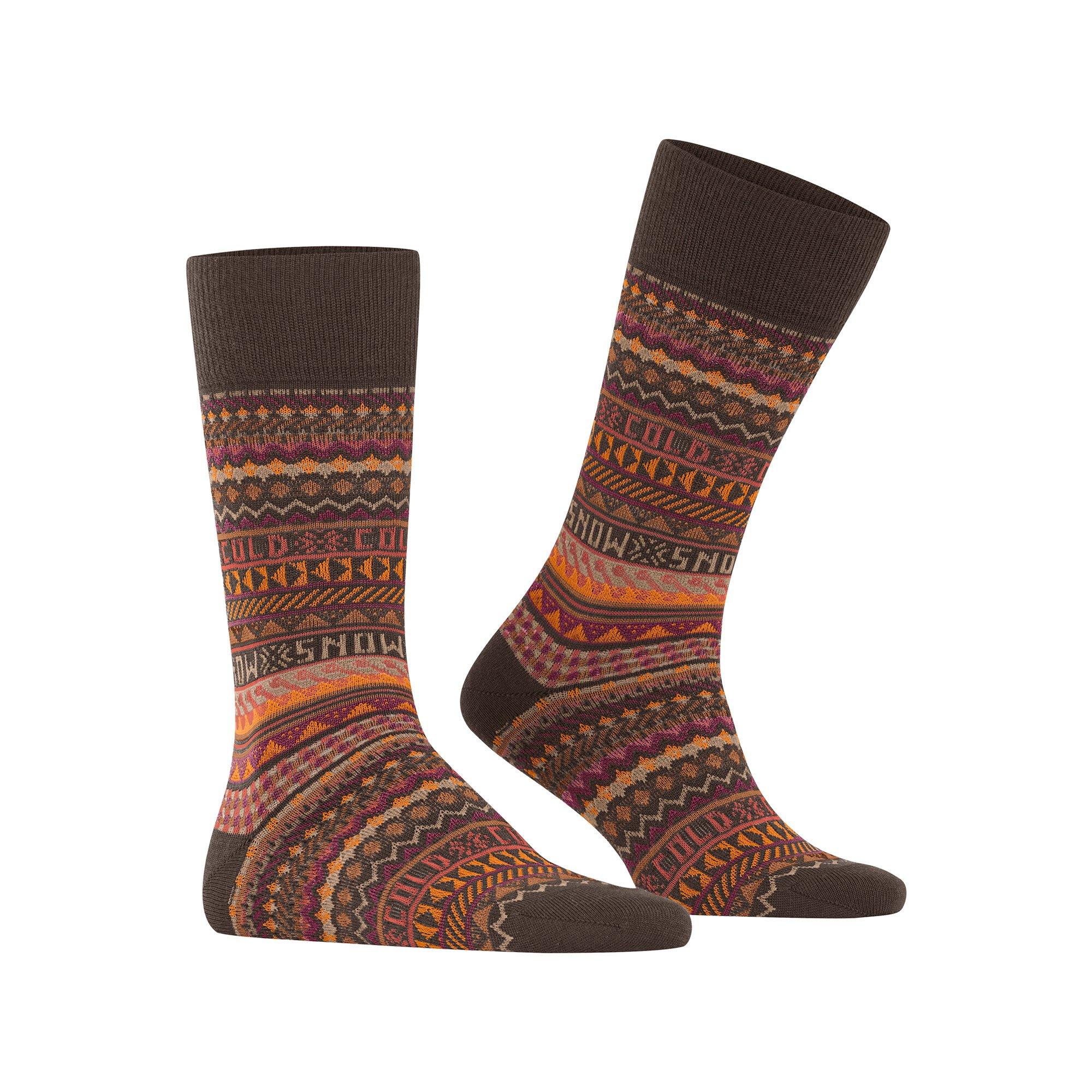 Burlington Snow Isle SO Wadenlange Socken 