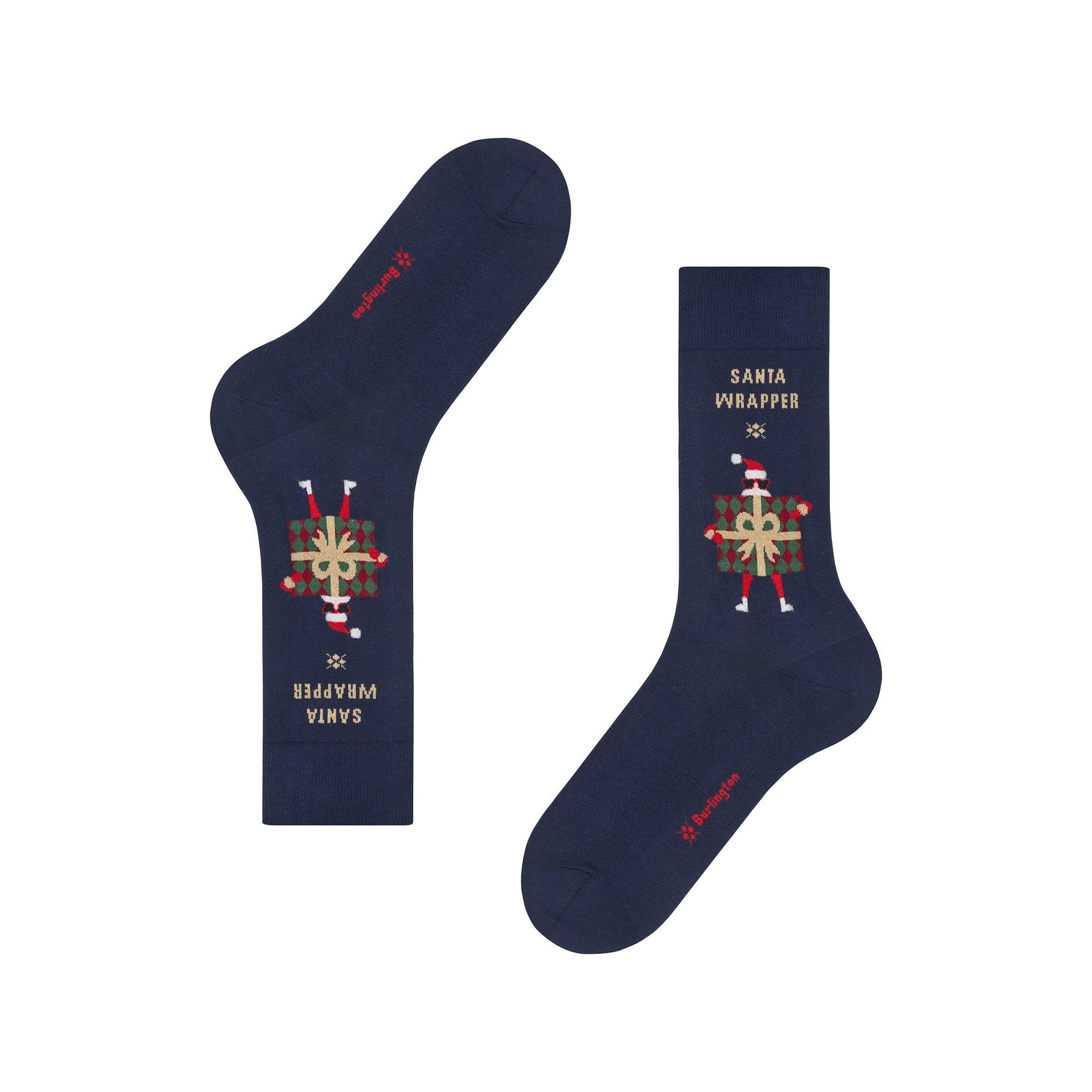 Burlington X-Mas Wrapper SO Wadenlange Socken 