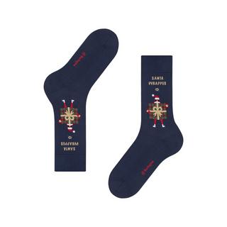 Burlington X-Mas Wrapper SO Wadenlange Socken 