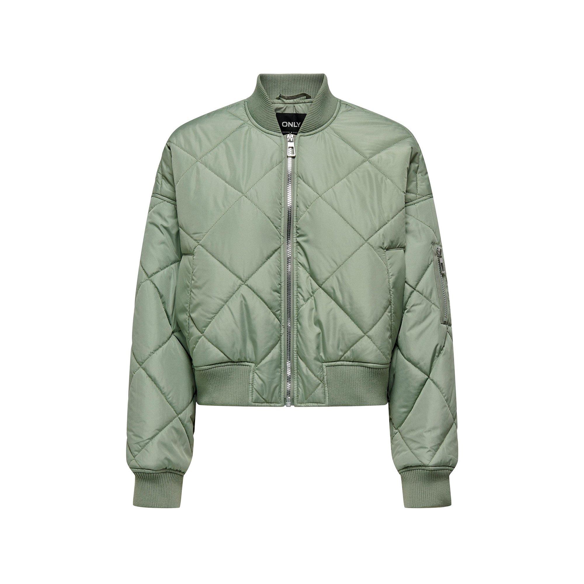 Image of Bomberjacke, Reissverschluss Damen Lindengrün L