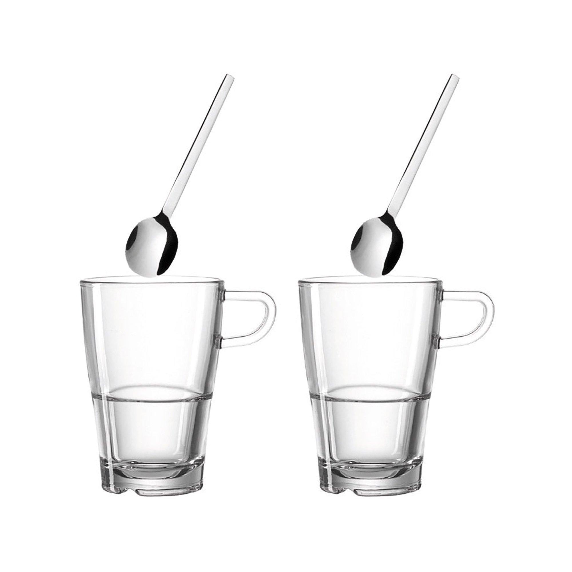 LEONARDO Set latte macchiato, 4 pièces Senso 