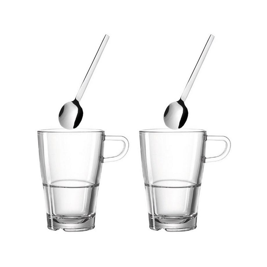 LEONARDO Latte Macchiato Set, 4-teilig Senso 