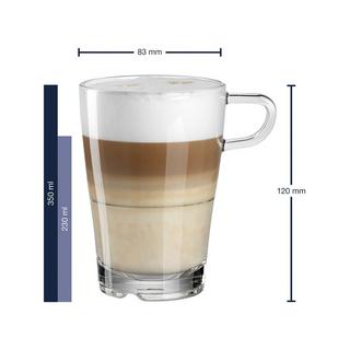 LEONARDO Latte Macchiato Set, 4-teilig Senso 