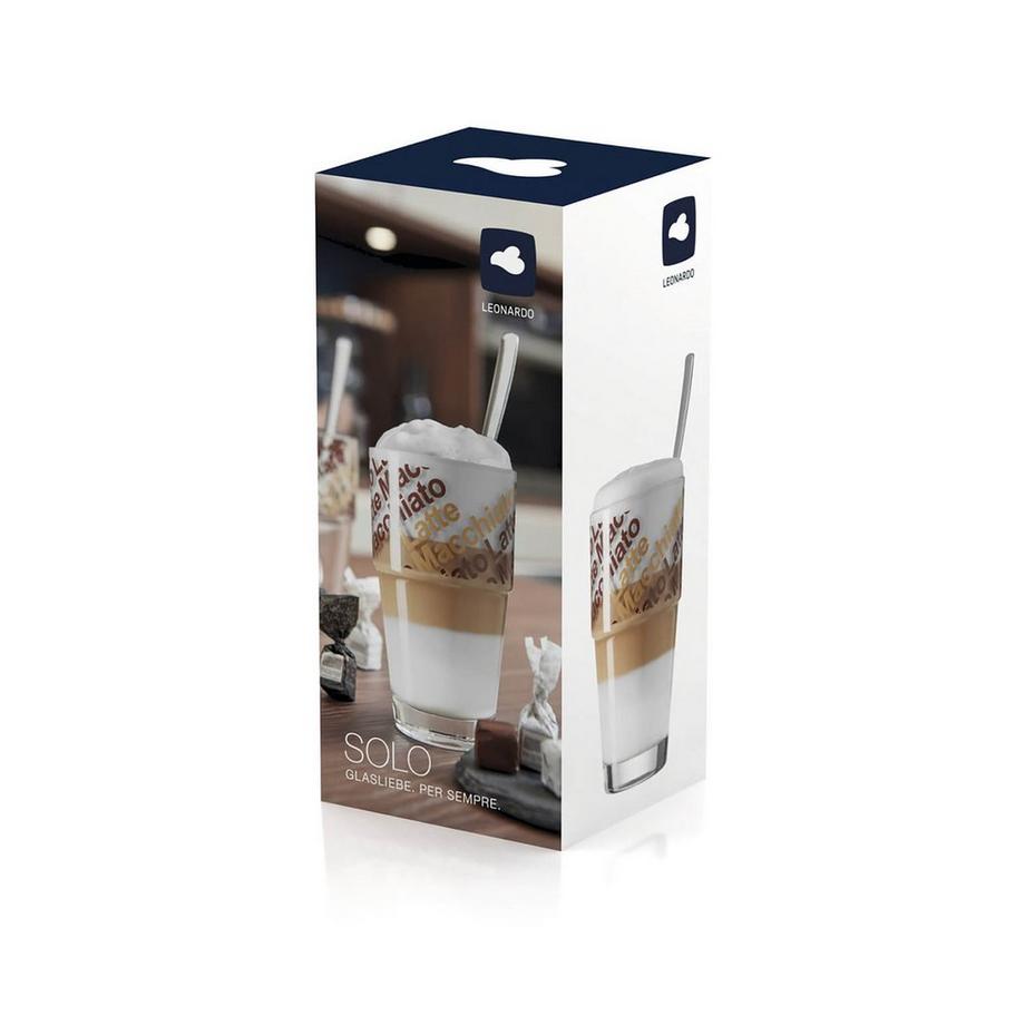 LEONARDO Solo Latte Macchiato Set, 4-teilig 