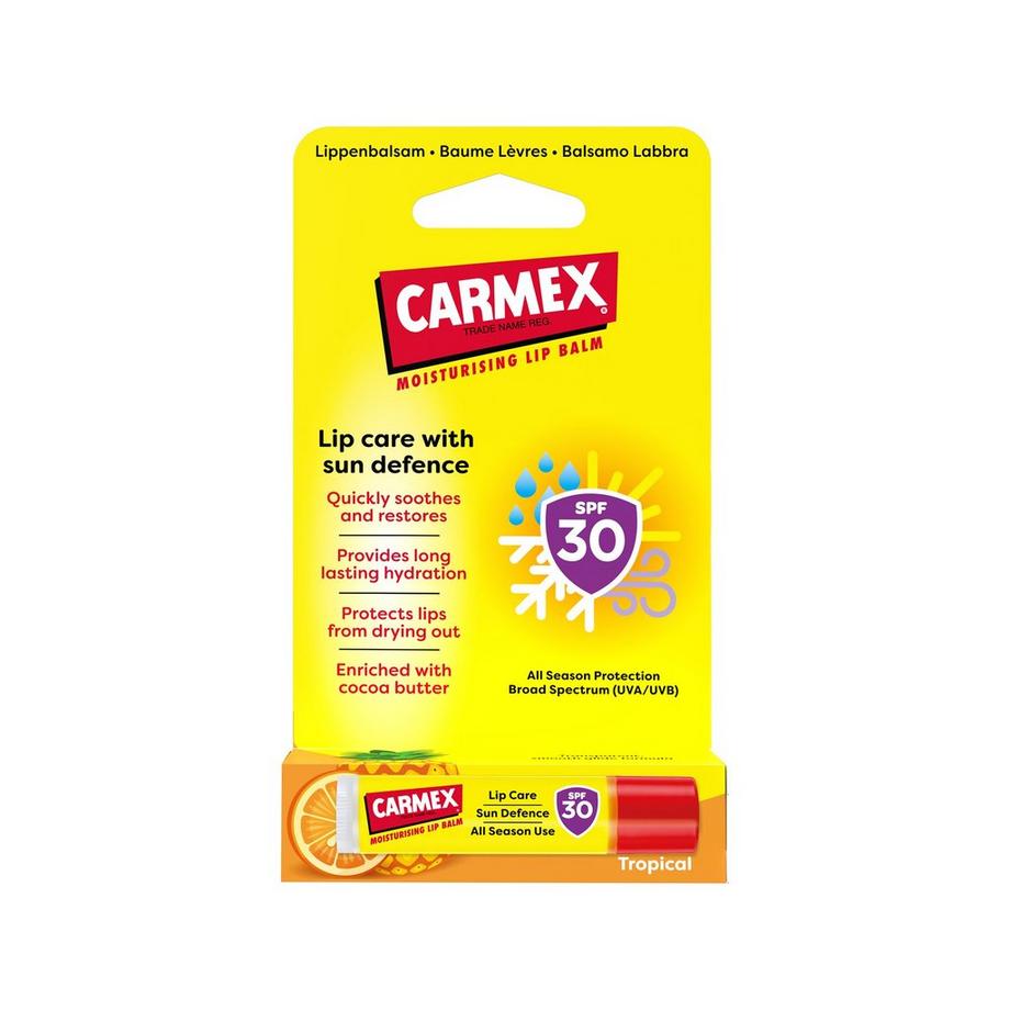 CARMEX Sun Defence Stick SPF30 SPF 30 Sun Defence Stick mit Tropischem Aroma: Ultimativer Lippenkomfort 
