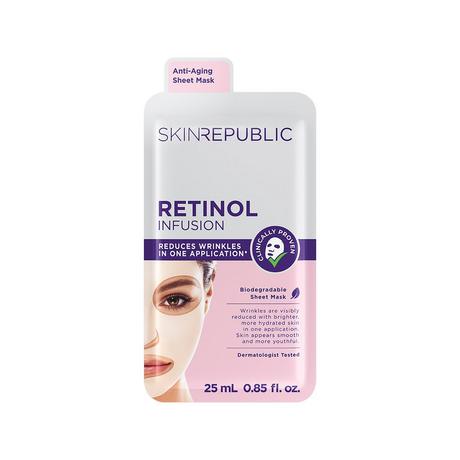 Skin republic Retinol Infusion Face Mask Masque en Tissu à l'Infusion de Rétinol 