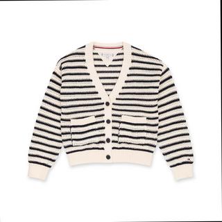 TOMMY HILFIGER STRIPE CROCHET CARDIGAN Cardigan, manches longues 