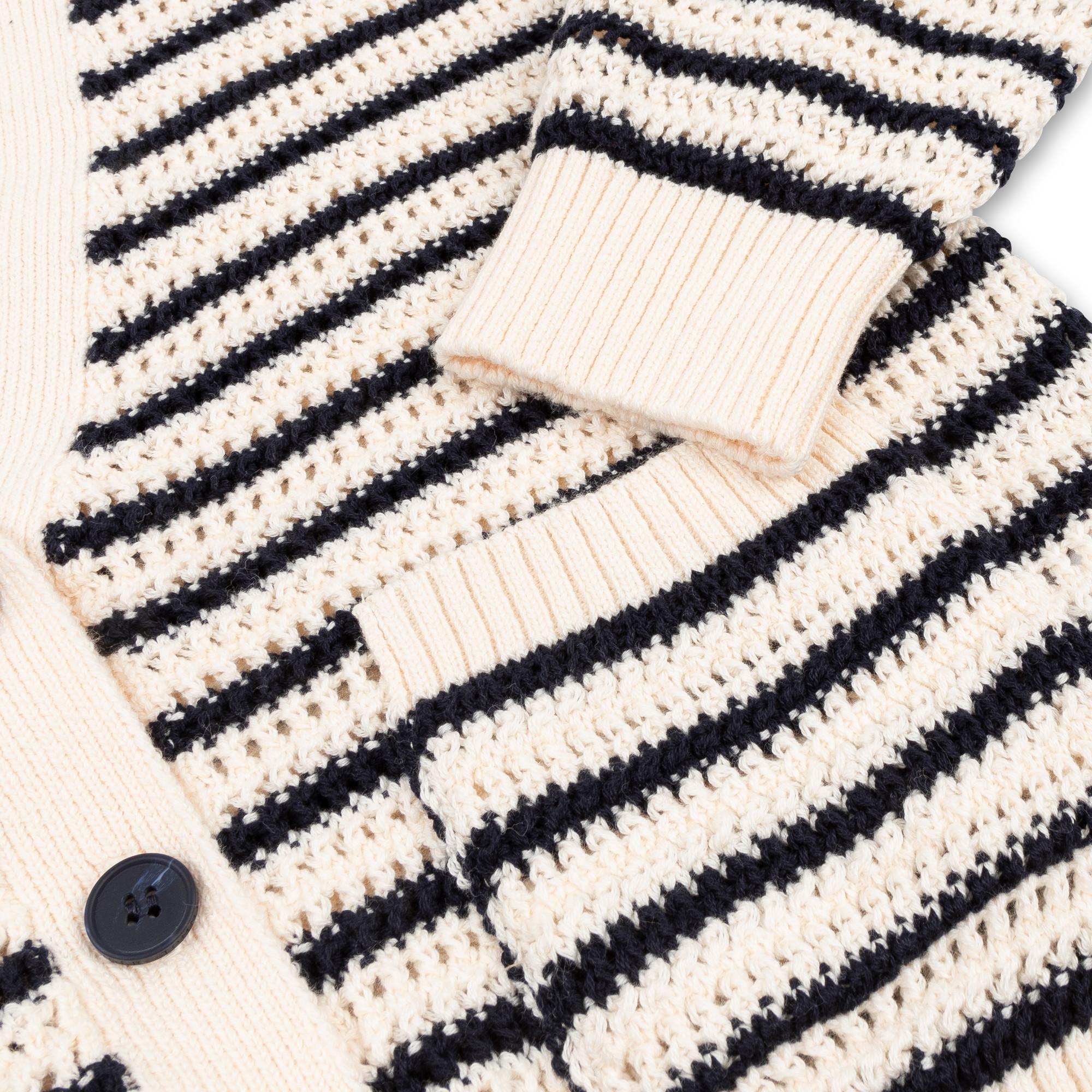 TOMMY HILFIGER STRIPE CROCHET CARDIGAN Cardigan, manches longues 