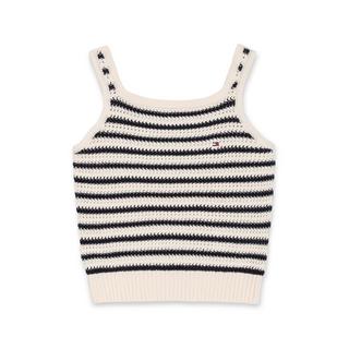 TOMMY HILFIGER STRIPE CROCHET TOP Top 