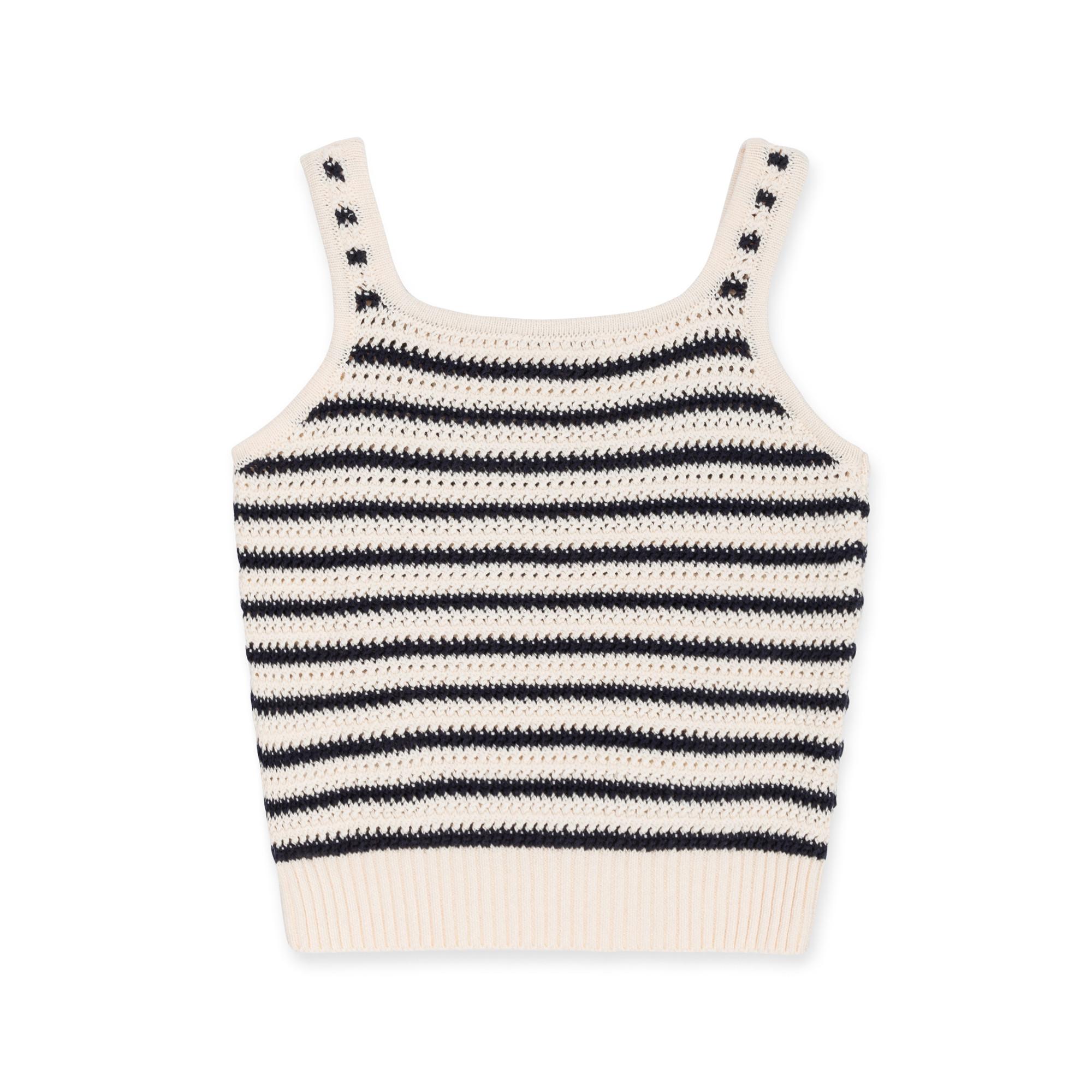 TOMMY HILFIGER STRIPE CROCHET TOP Top 