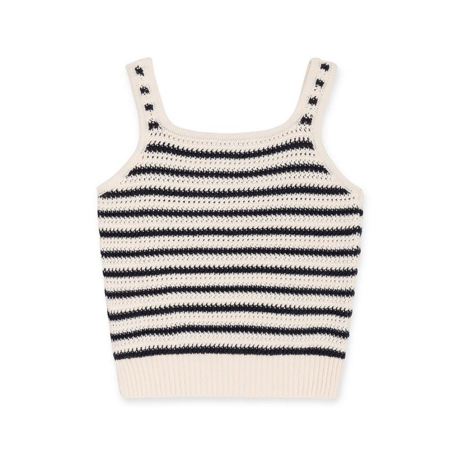 TOMMY HILFIGER STRIPE CROCHET TOP Top 