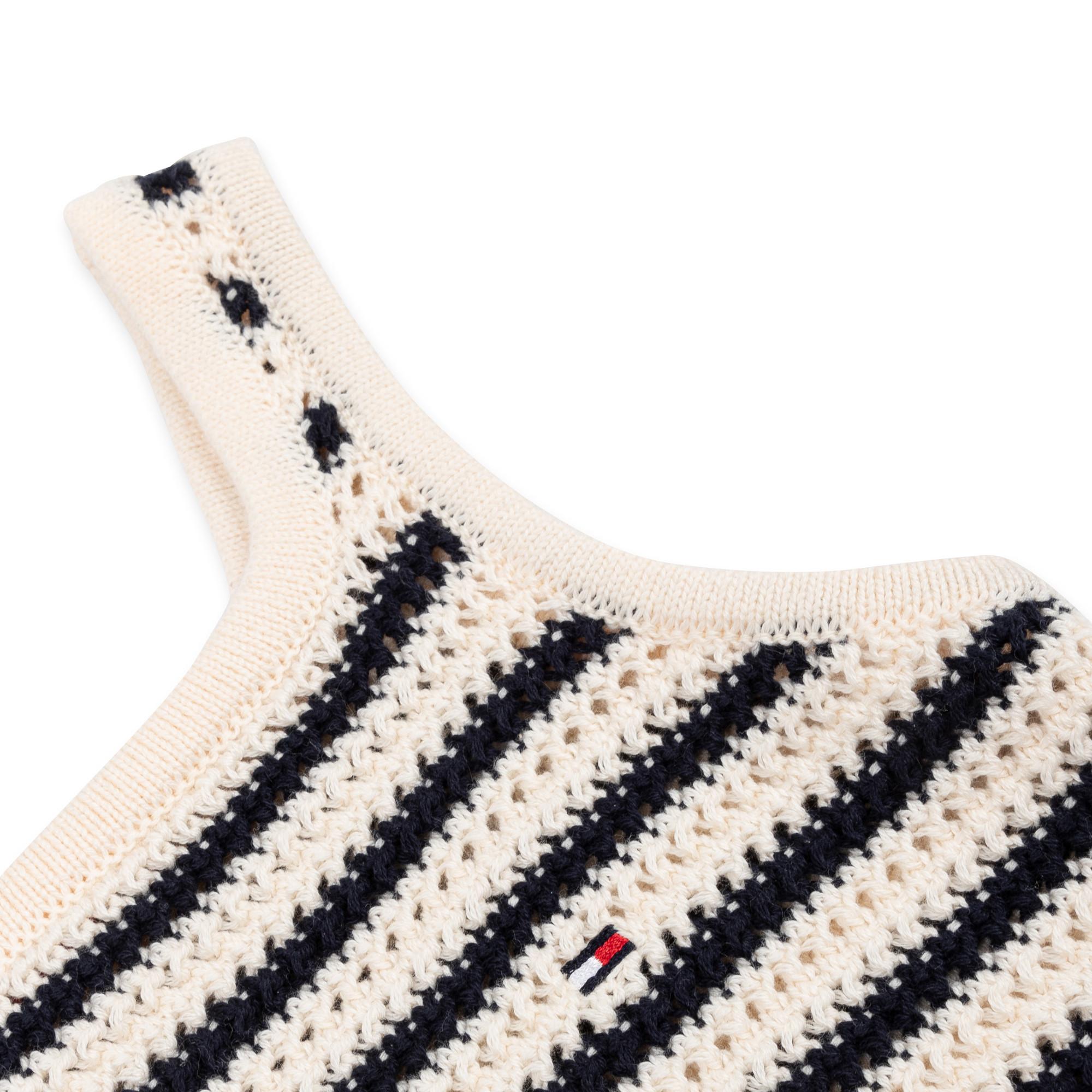TOMMY HILFIGER STRIPE CROCHET TOP Top 