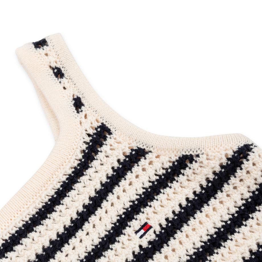 TOMMY HILFIGER STRIPE CROCHET TOP Top 