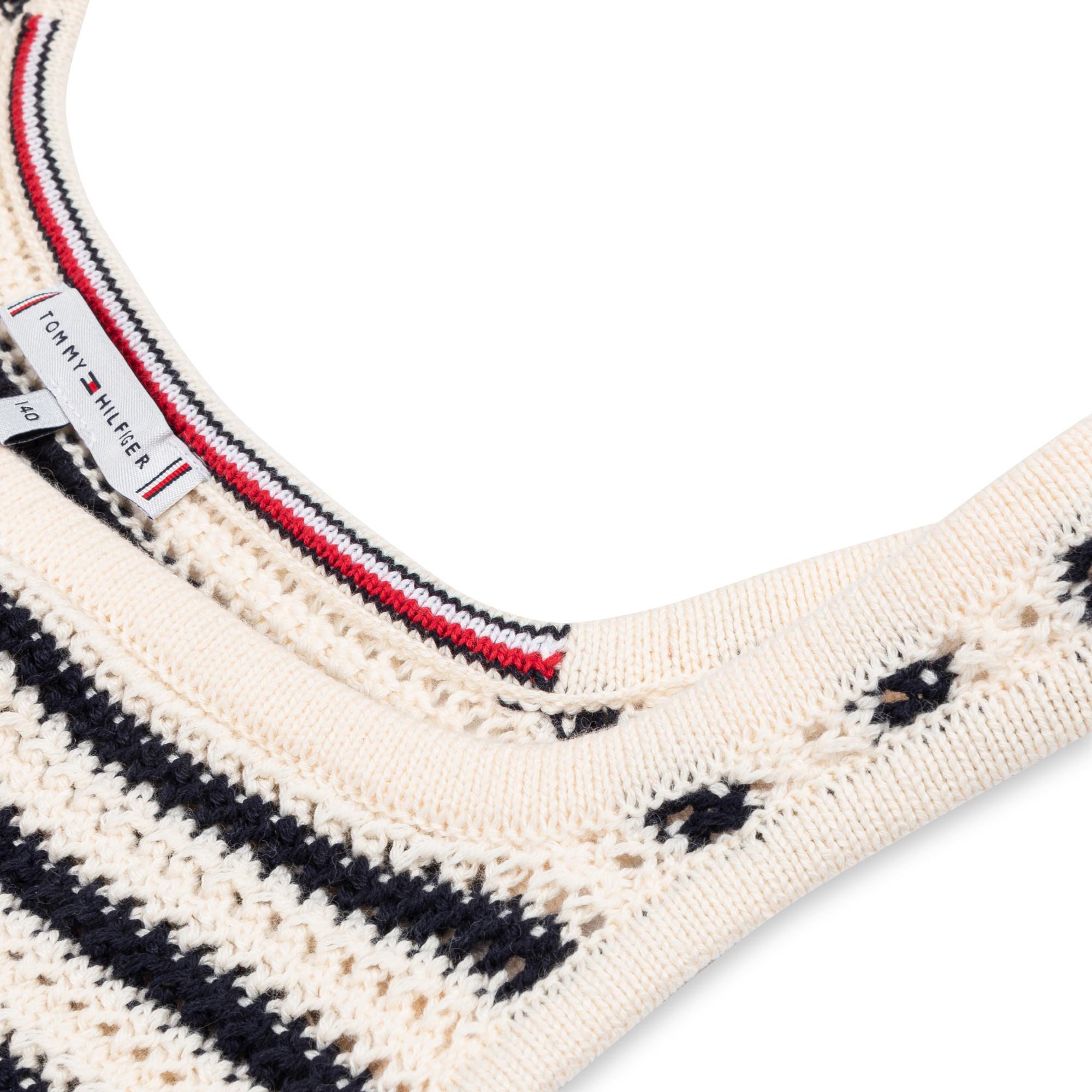 TOMMY HILFIGER STRIPE CROCHET TOP Top 