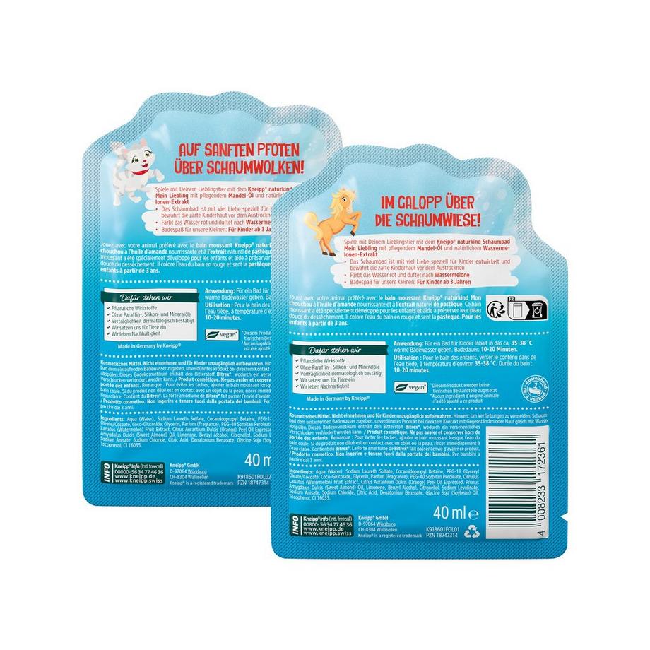 Kneipp  Bagnoschiuma Naturkind Mon chouchou, modelli assortiti 