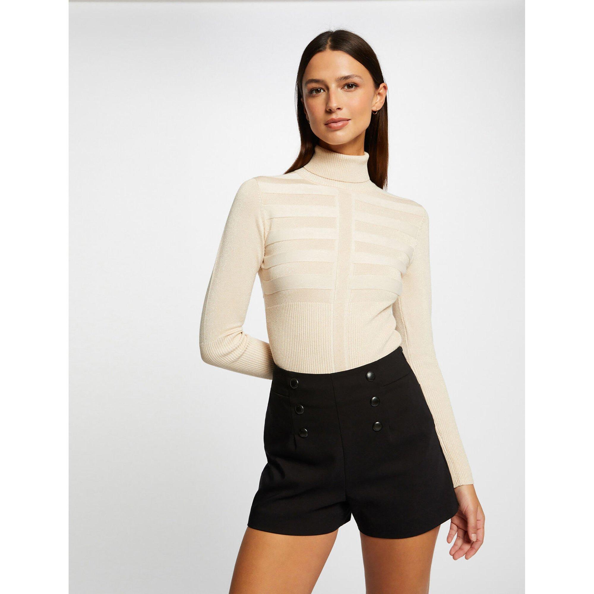 Image of Pullover, Rollkragen Damen Hellrosa M