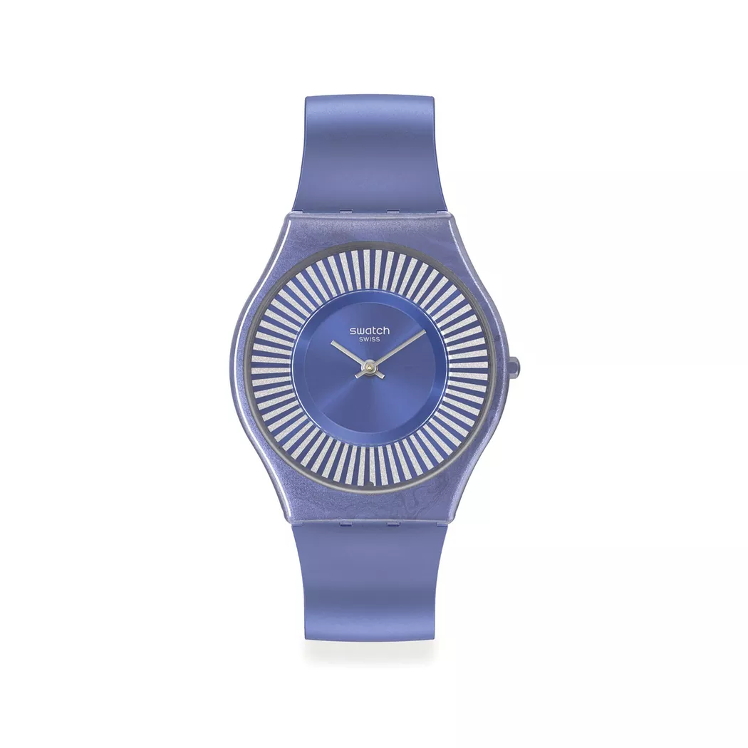 Swatch - Analoguhr, Metro Deco, 35mm, Viola
