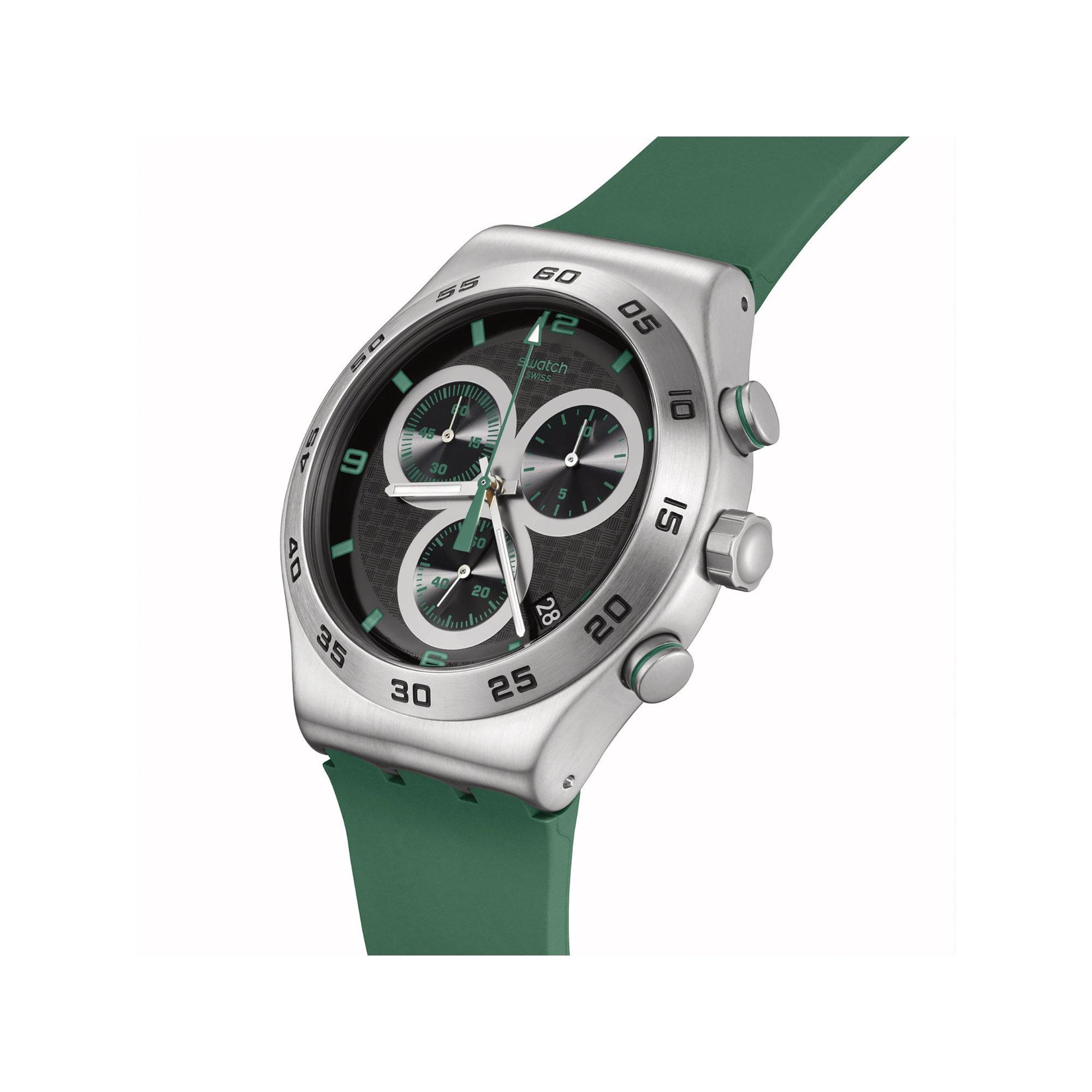 swatch CARBONIC GREEN Chronograph Uhr 