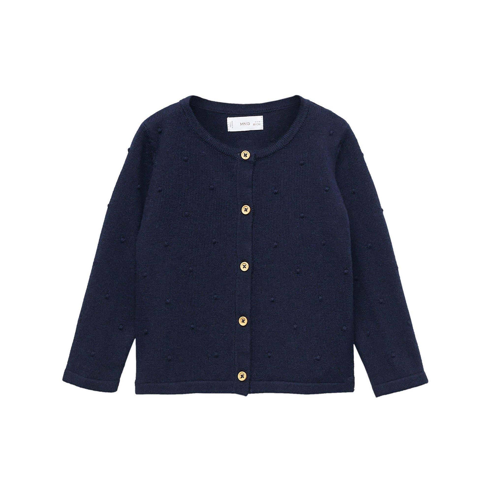 Image of Cardigan, Langarm Unisex Marine mese/18-24M