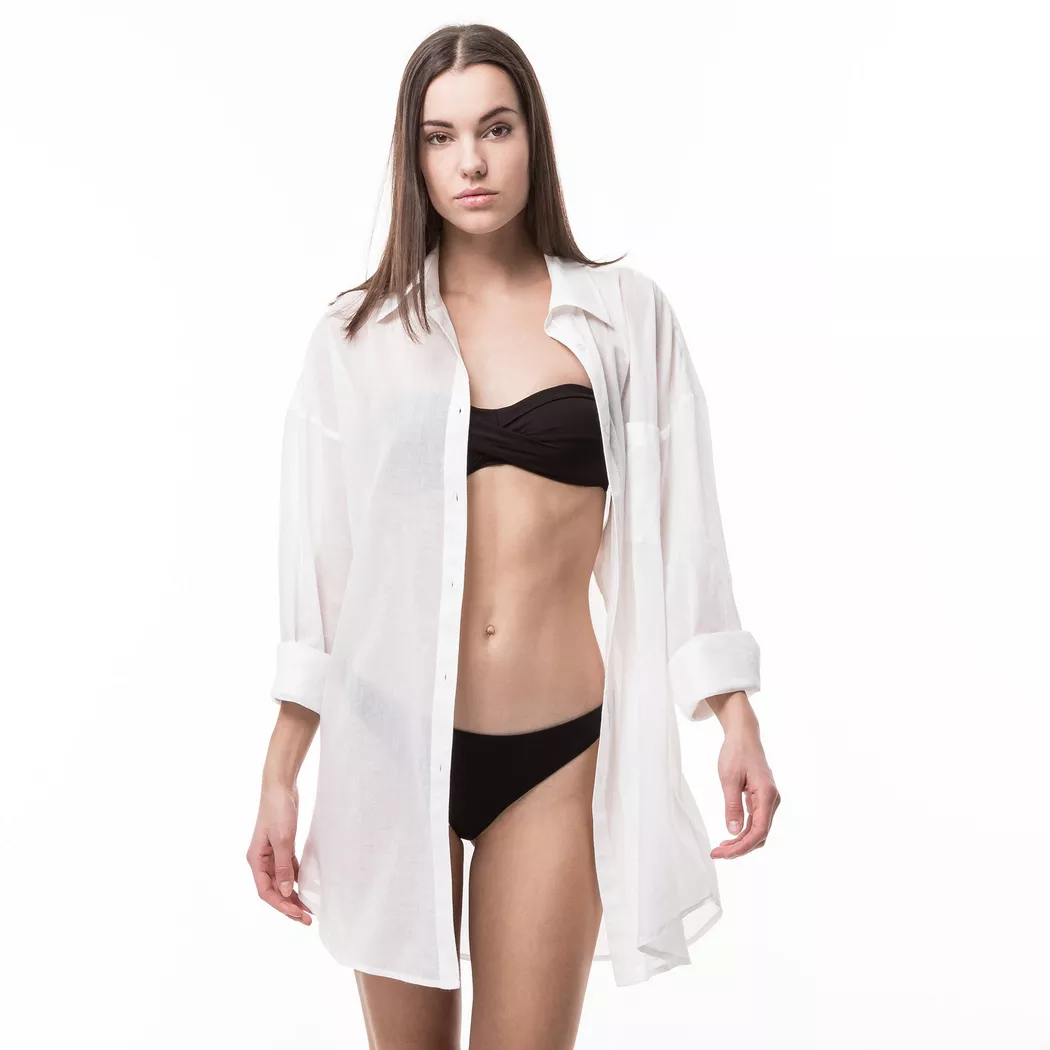 Manor Woman - Tunika, langarm, für Damen, Weiss, Größe L/XL