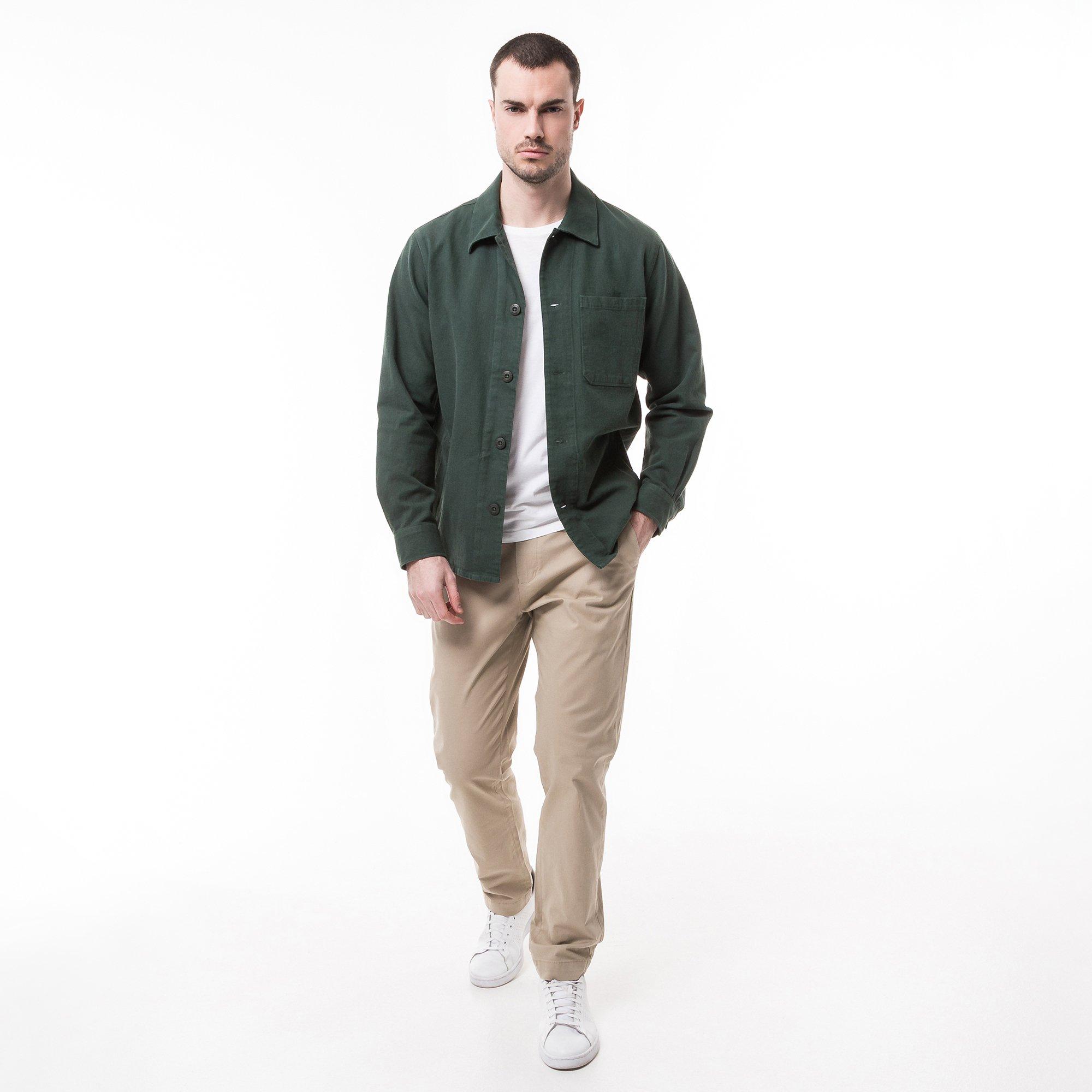 Image of Overshirt Herren Waldgrün L