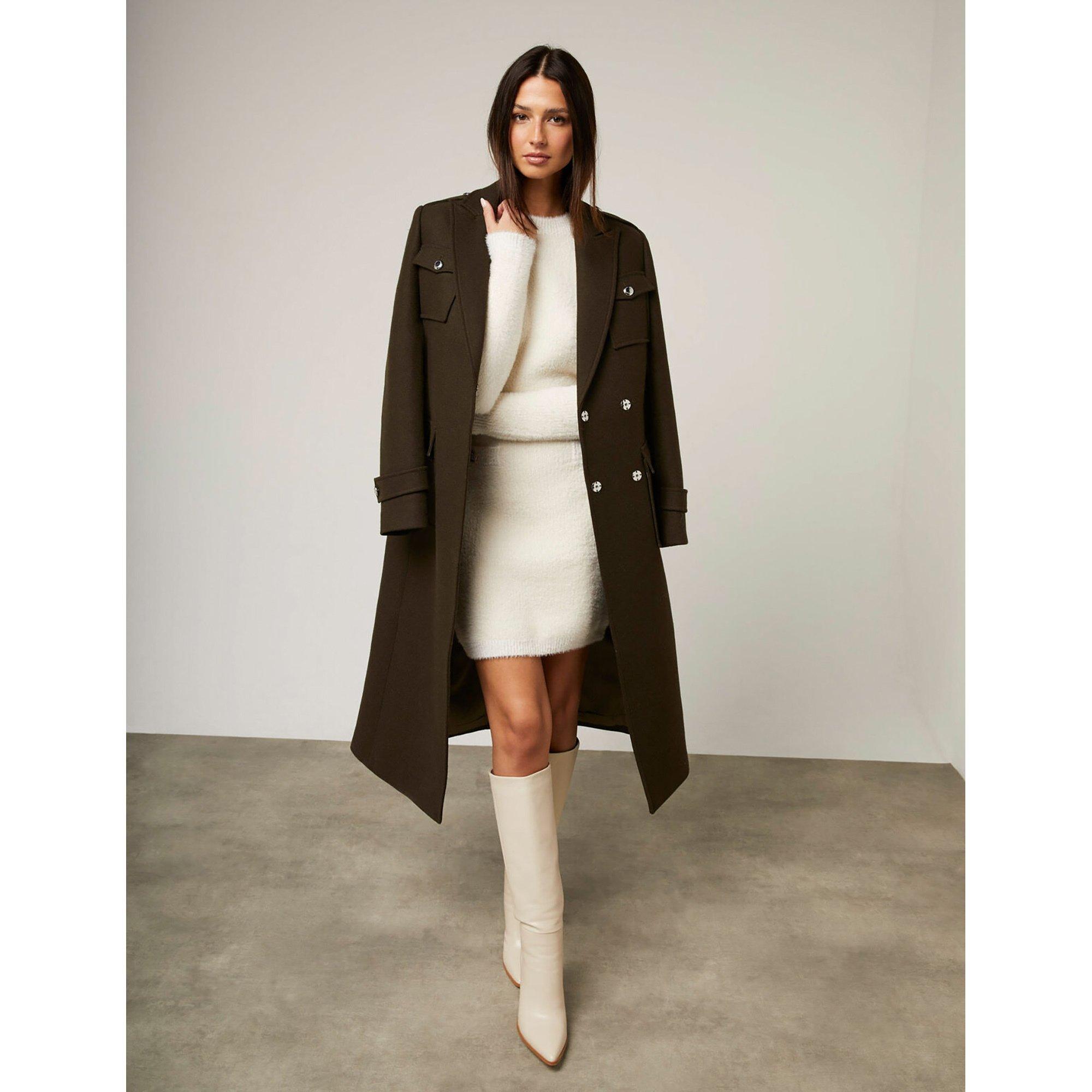 Image of Mantel Damen Dunkelgrün 34