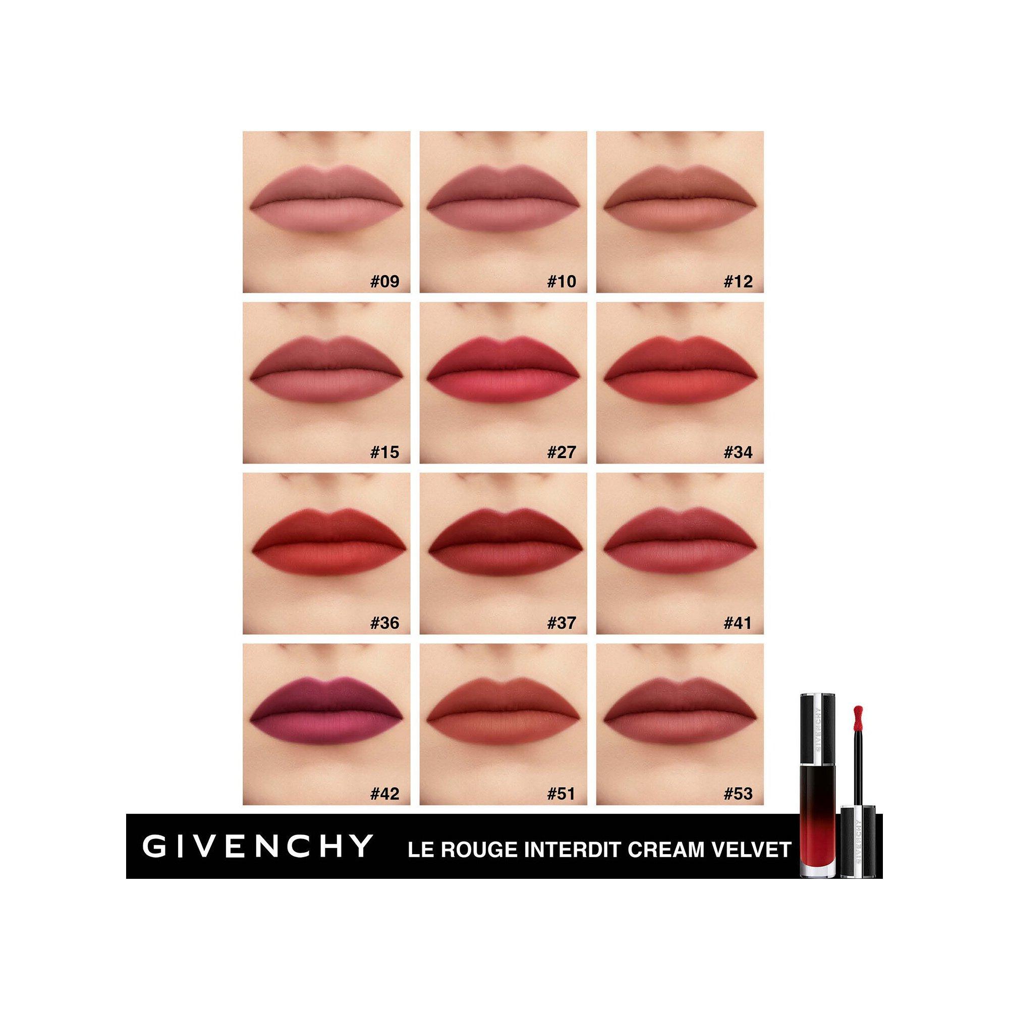 GIVENCHY  Le Rouge Interdit Cream Velvet - Rouge à lèvres mat longue tenue 