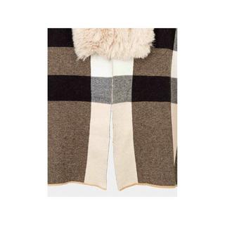 MORGAN Poncho con collo in pelliccia sintetica  